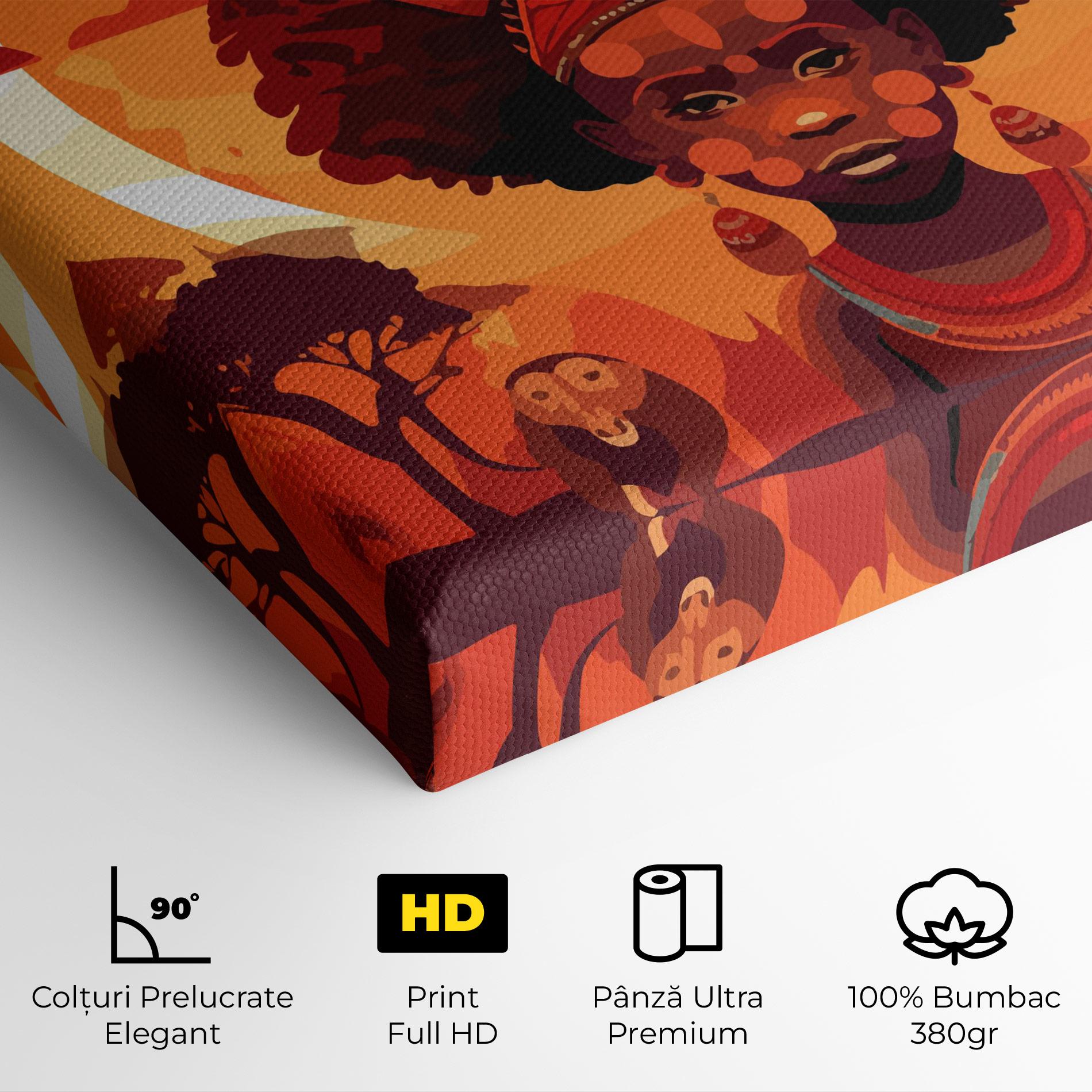 Tablou Canvas African Chid mockup 4