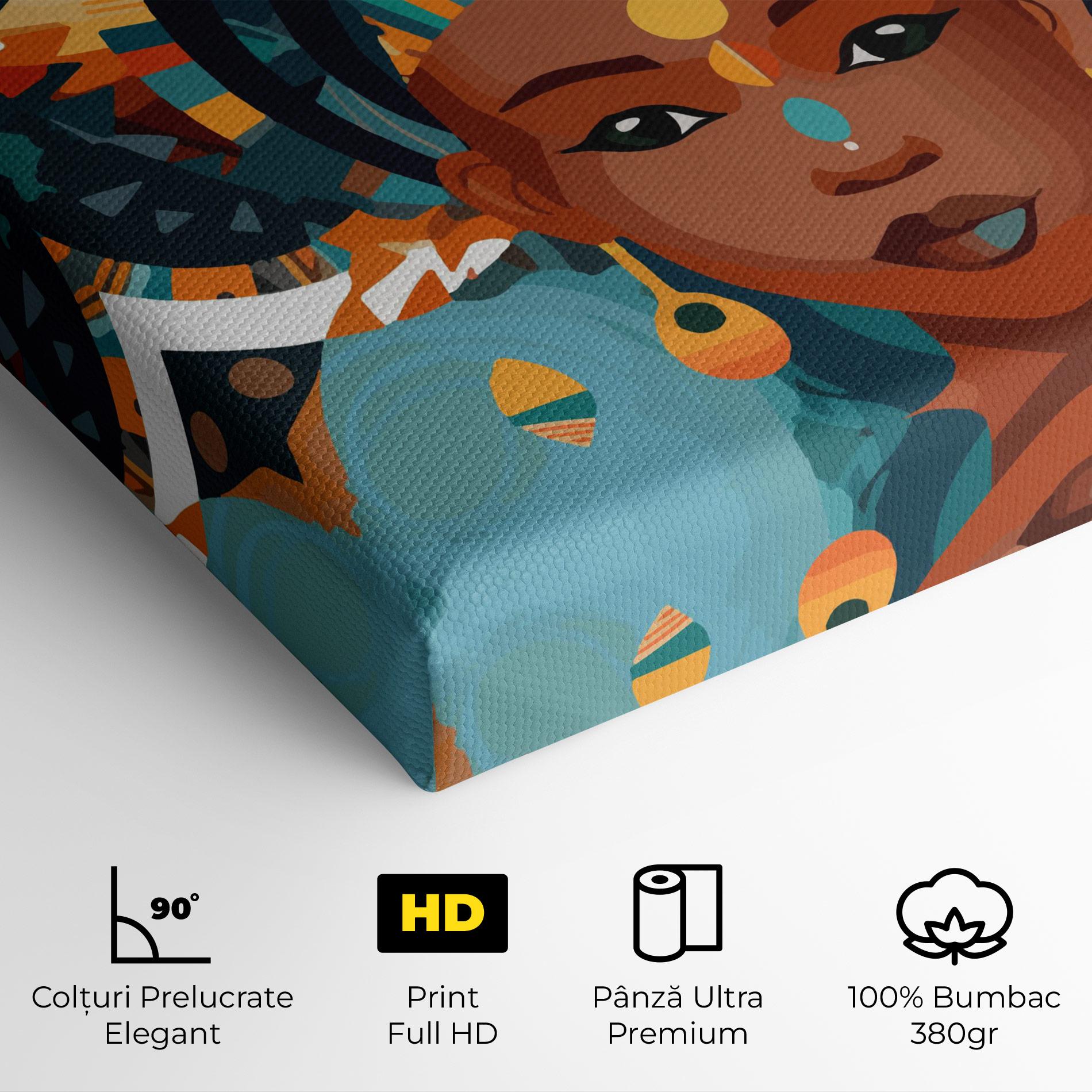 Tablou Canvas African Colorful Child mockup 4