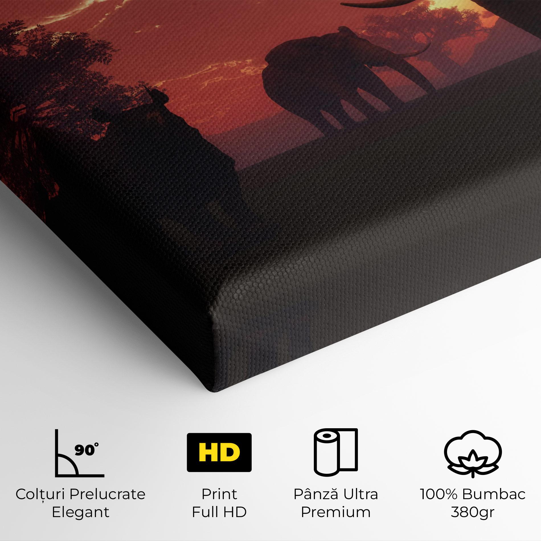 Tablou Canvas African Elephant View mockup 4