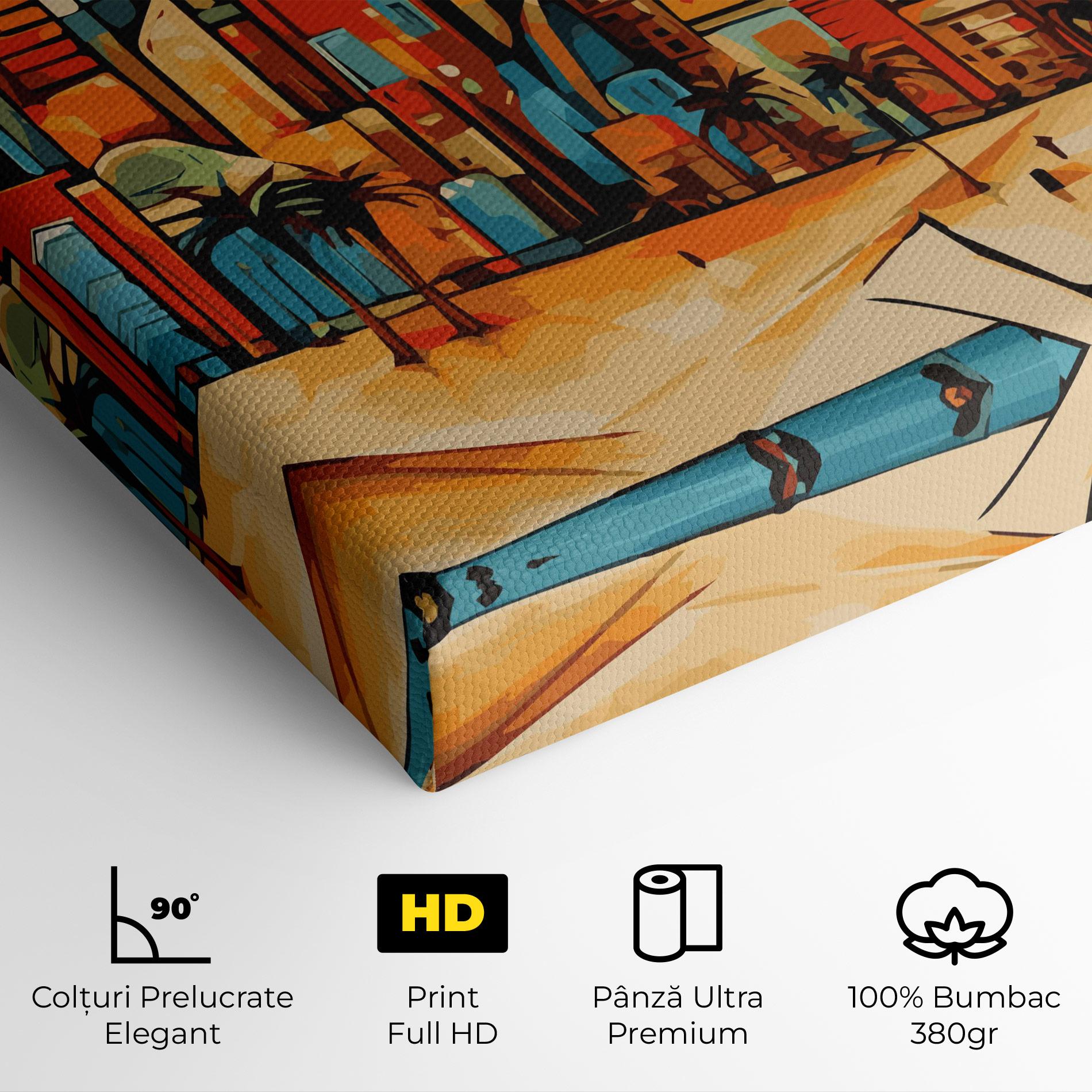 Tablou Canvas African Moon mockup 4