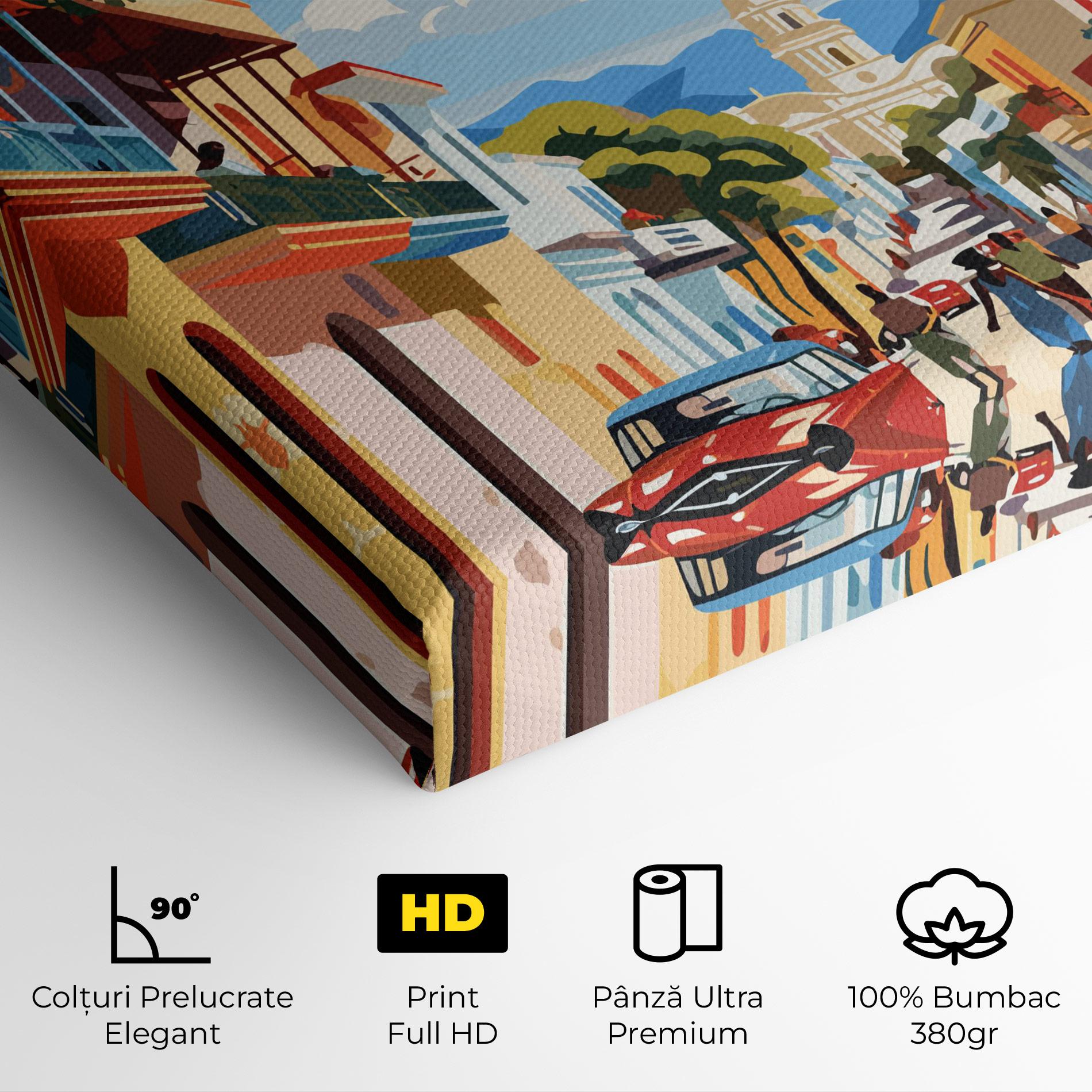 Tablou Canvas African Street mockup 4