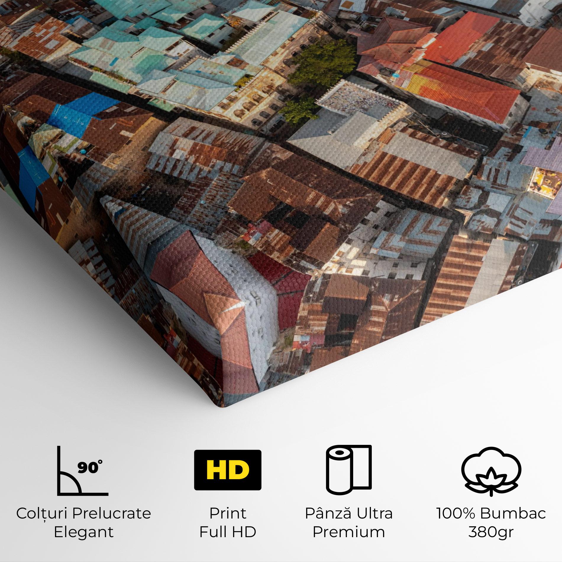 Tablou Canvas Island Tanzania Buildings mockup 4