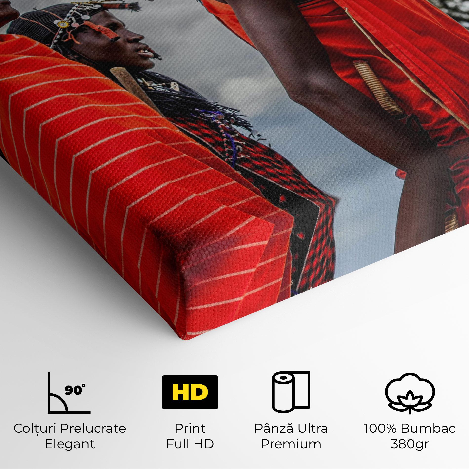 Tablou Canvas Red African Clothes mockup 4