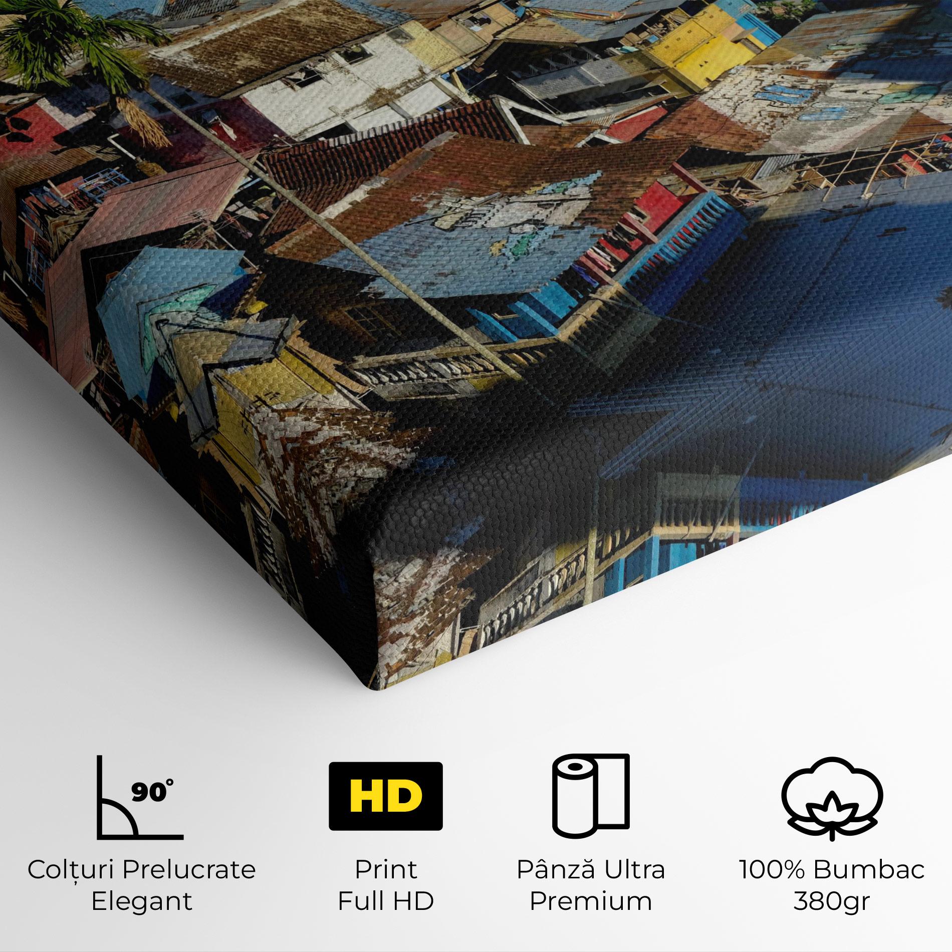 Tablou Canvas Slum Building mockup 4