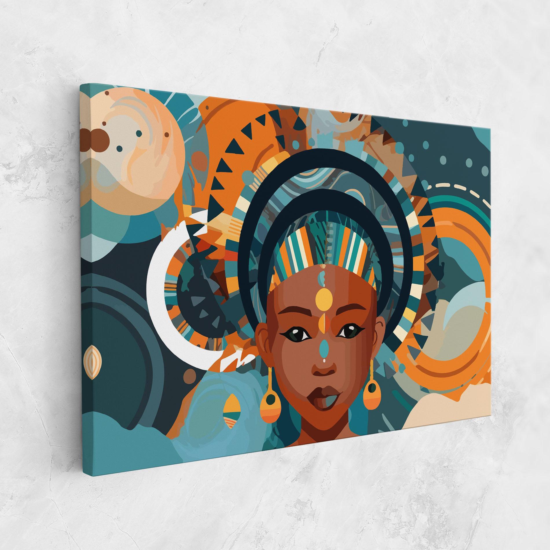 Tablou Canvas African Colorful Child mockup 1