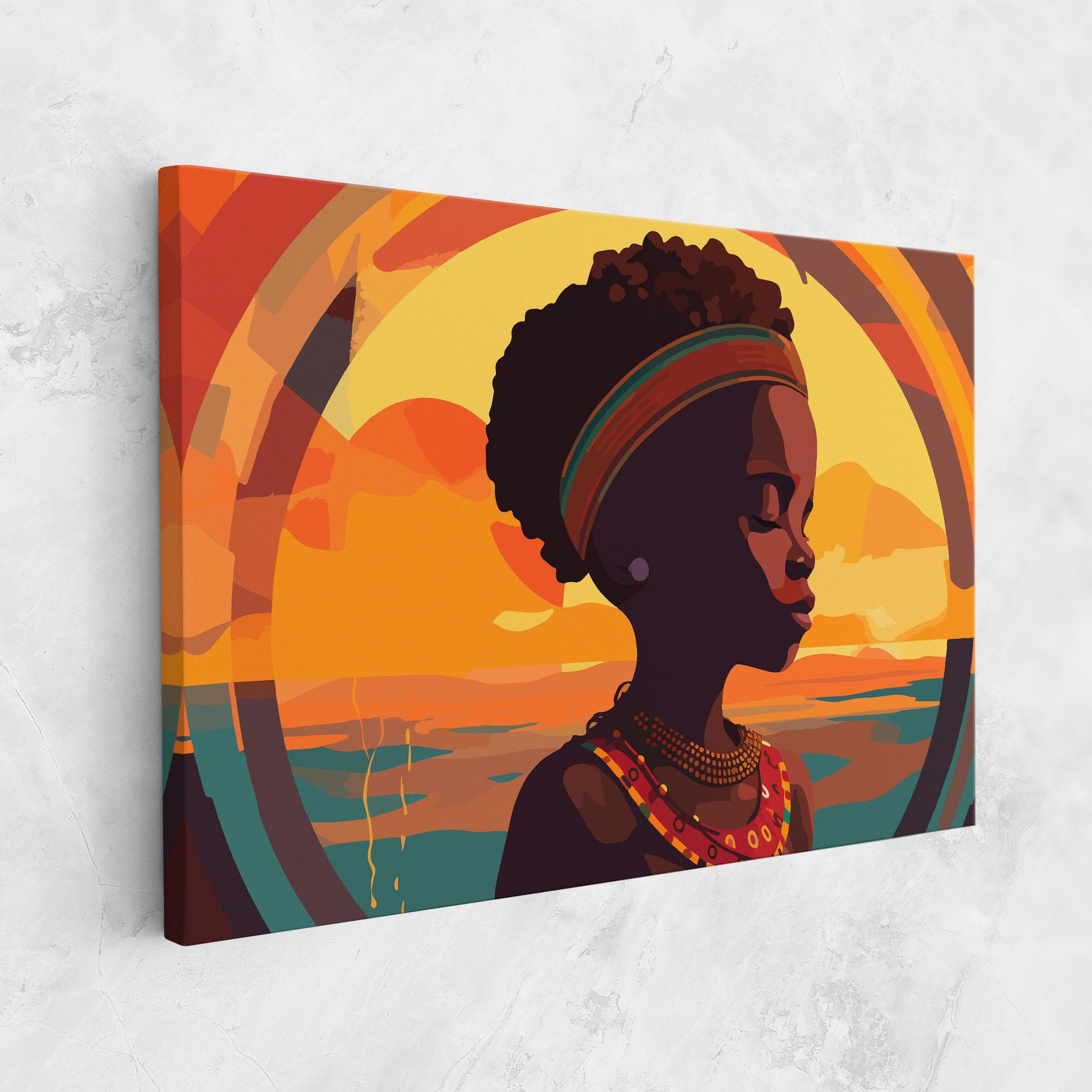Tablou Canvas African Pretty Child mockup 1