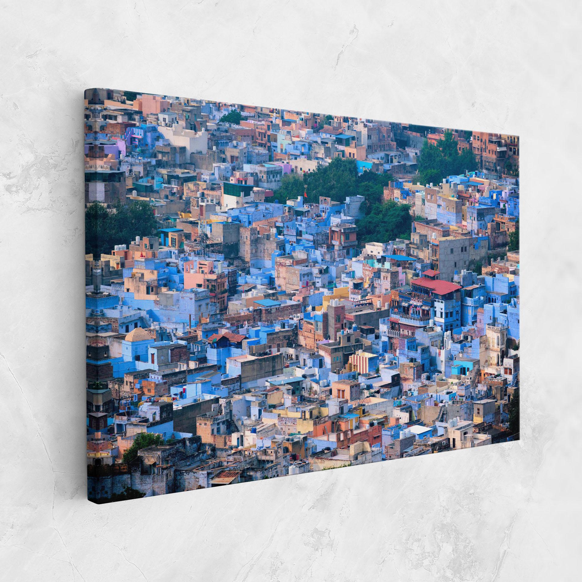 Tablou Canvas Blue City India mockup 1