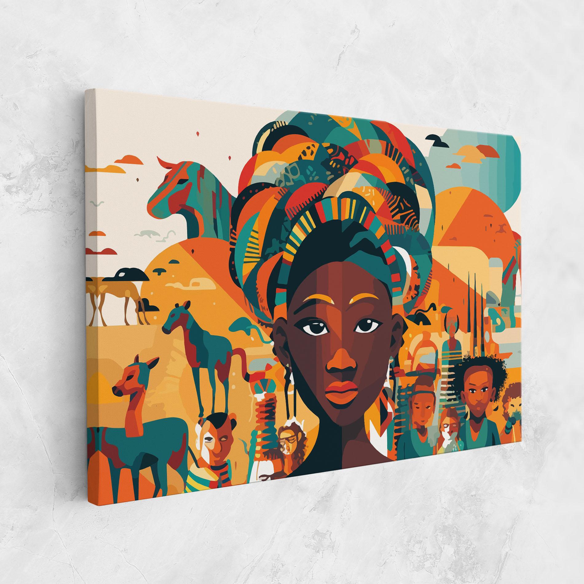 Tablou Canvas Child Africa Art mockup 1