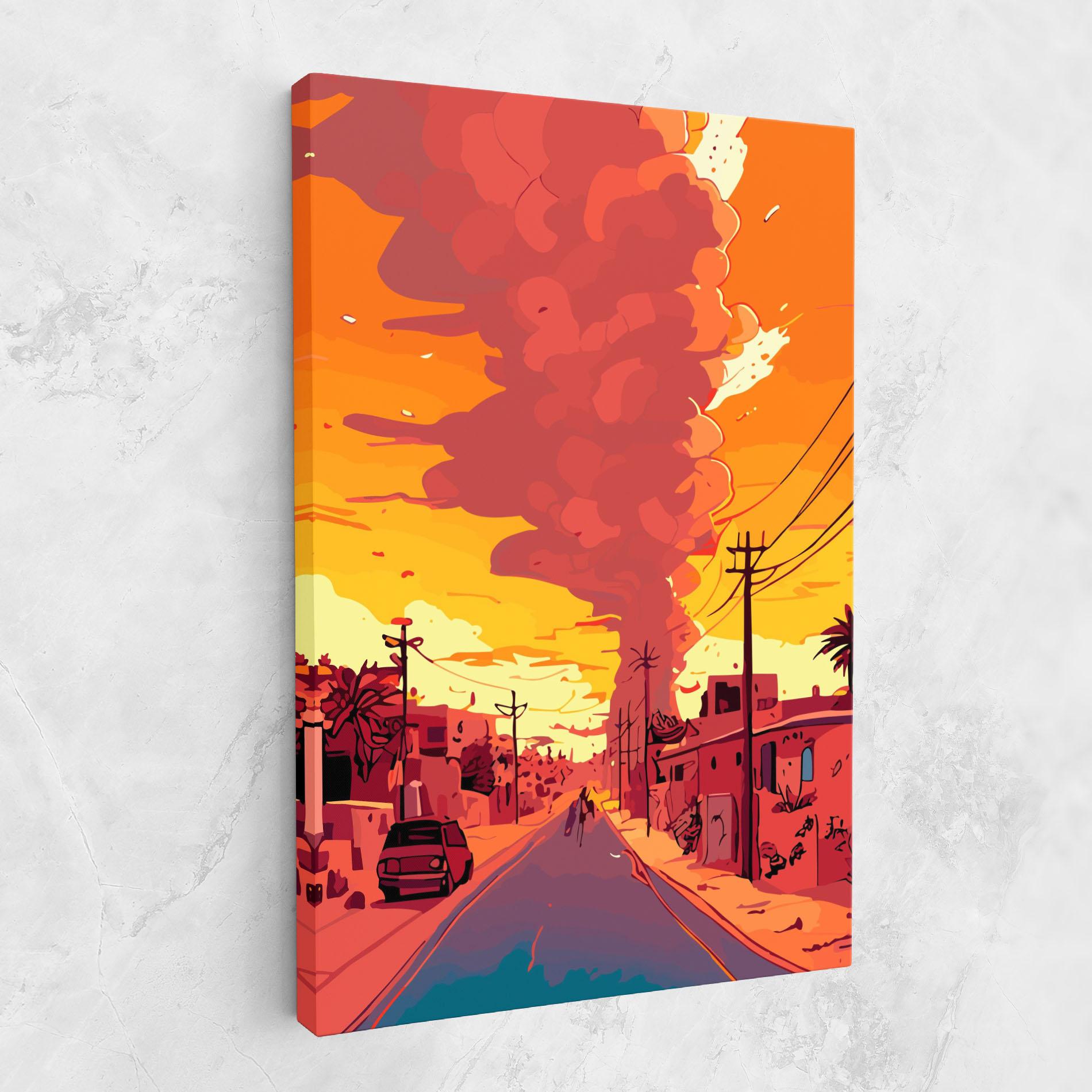 Tablou Canvas African Smoke mockup 1