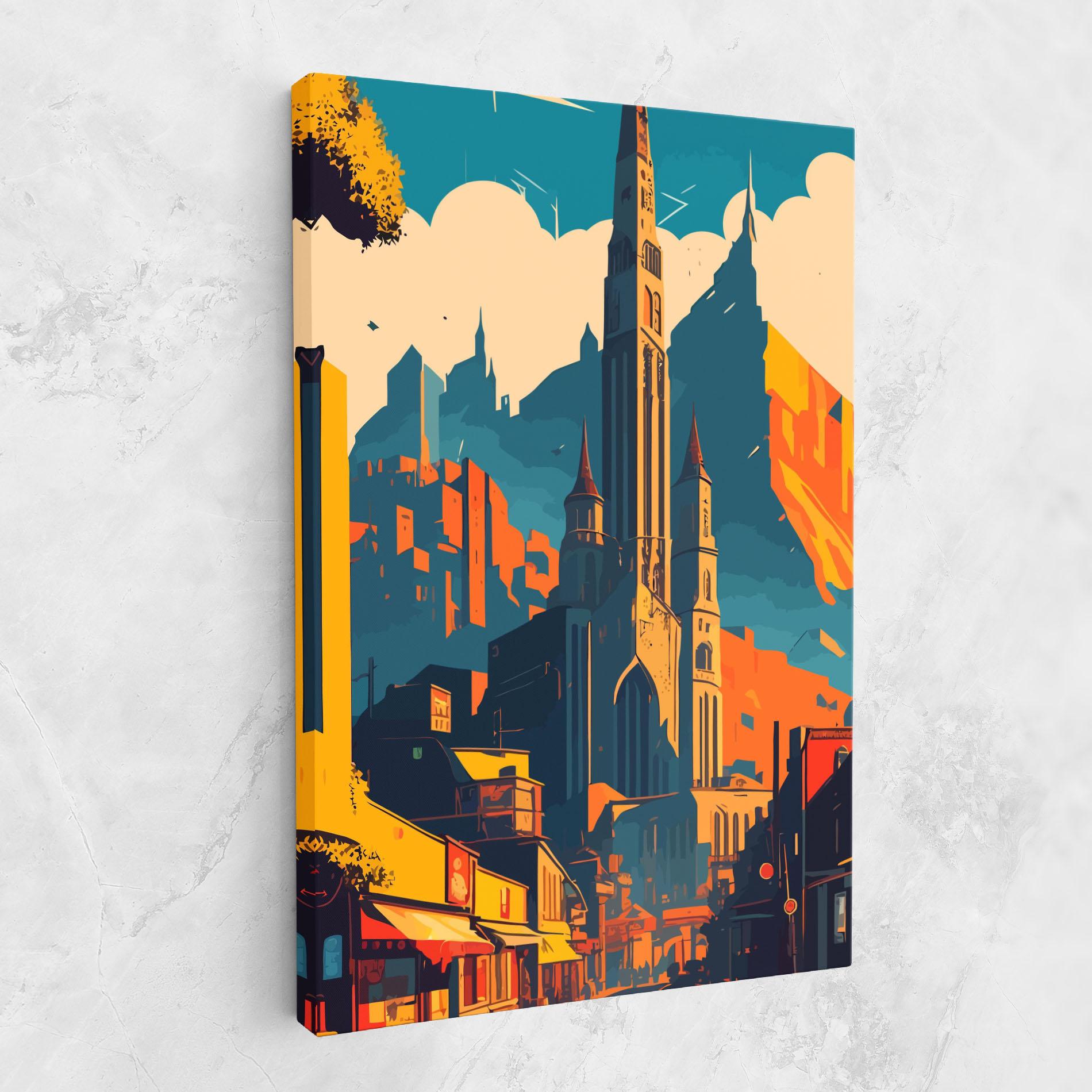 Tablou Canvas African Tower mockup 1