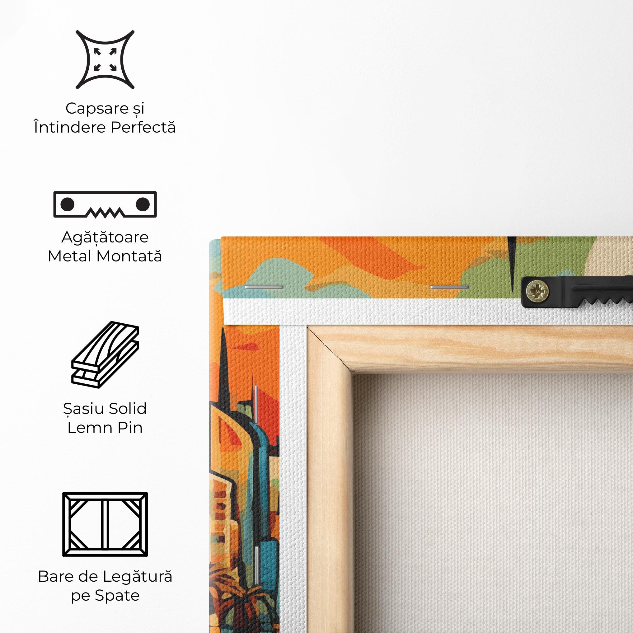 Tablou Canvas African Moon mockup 5