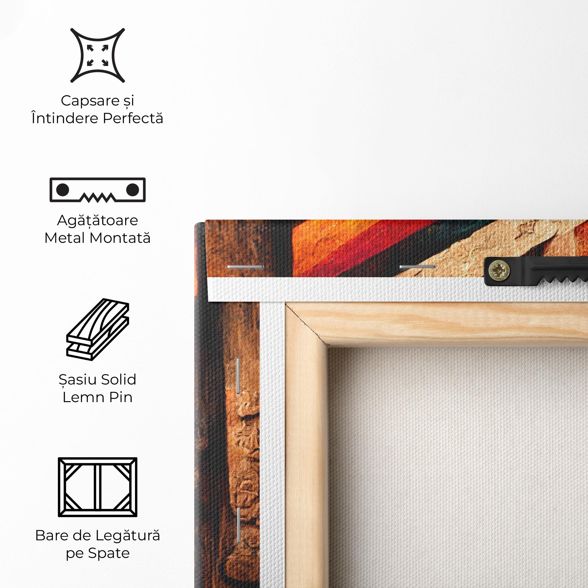 Tablou Canvas Mayan Style Wood mockup 5