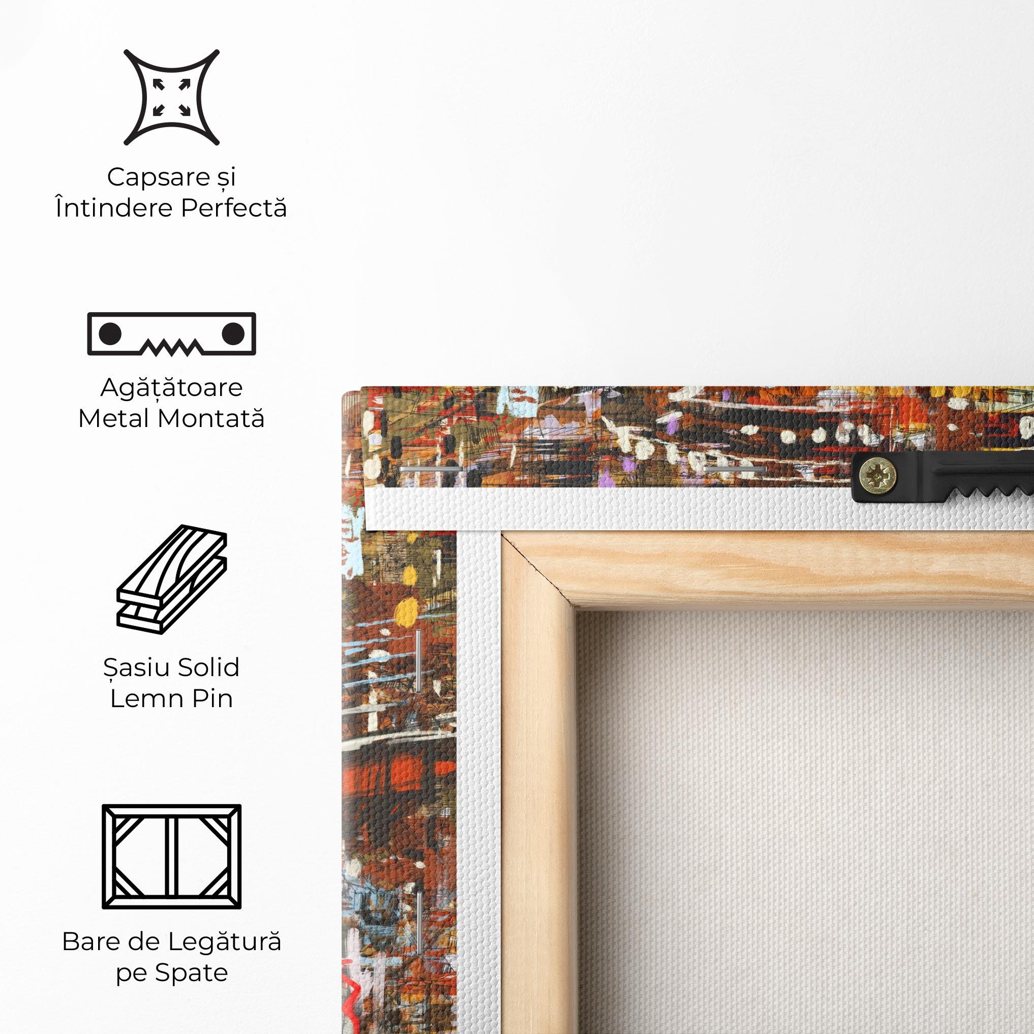 Tablou Canvas Seamless Colorful City mockup 5