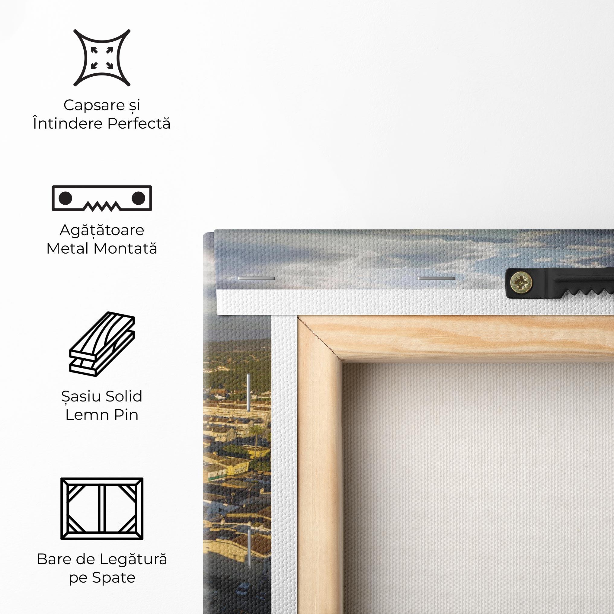 Tablou Canvas Streets Town Sunrise mockup 5