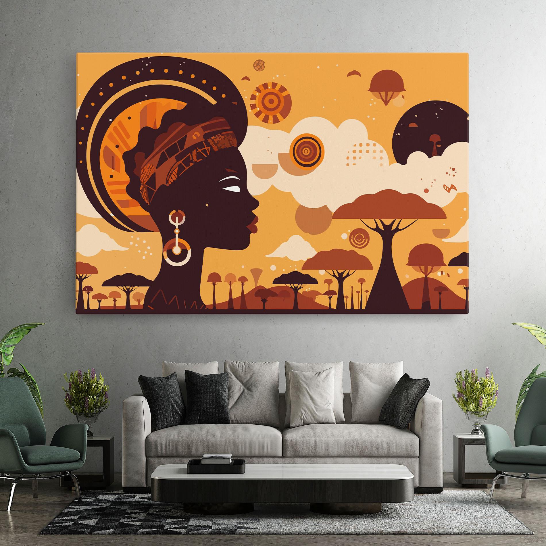 Tablou Canvas African Art mockup 7