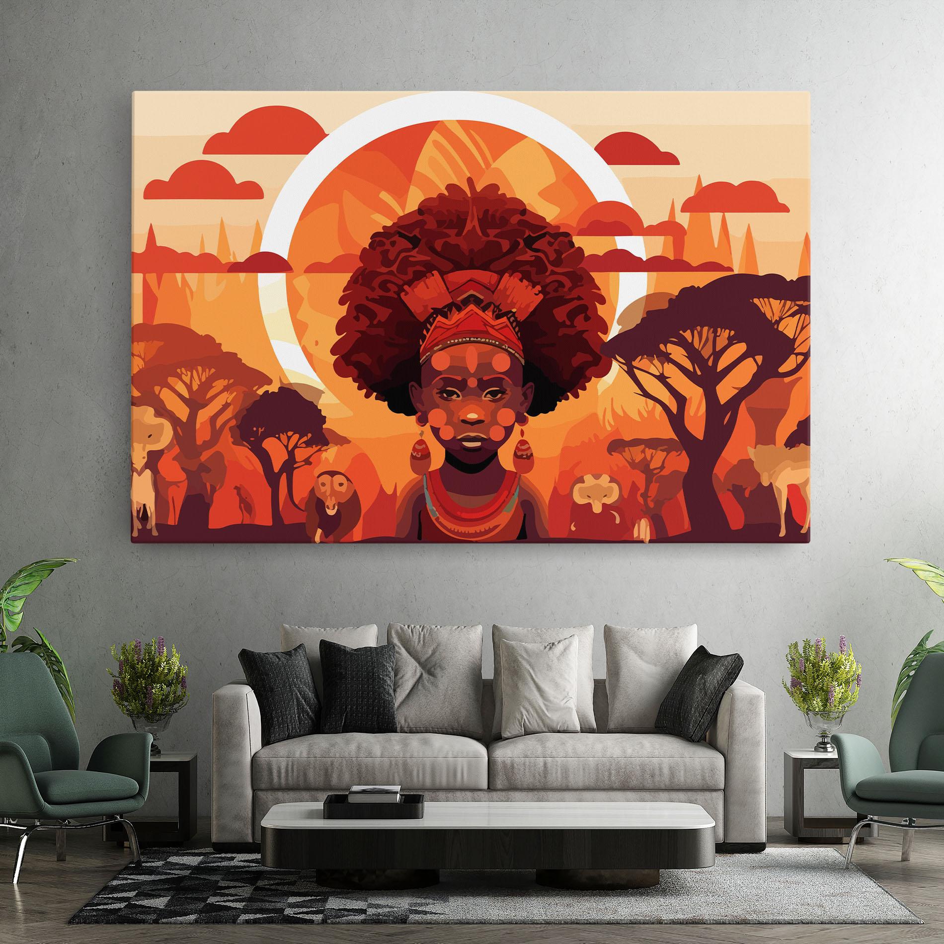 Tablou Canvas African Chid mockup 7