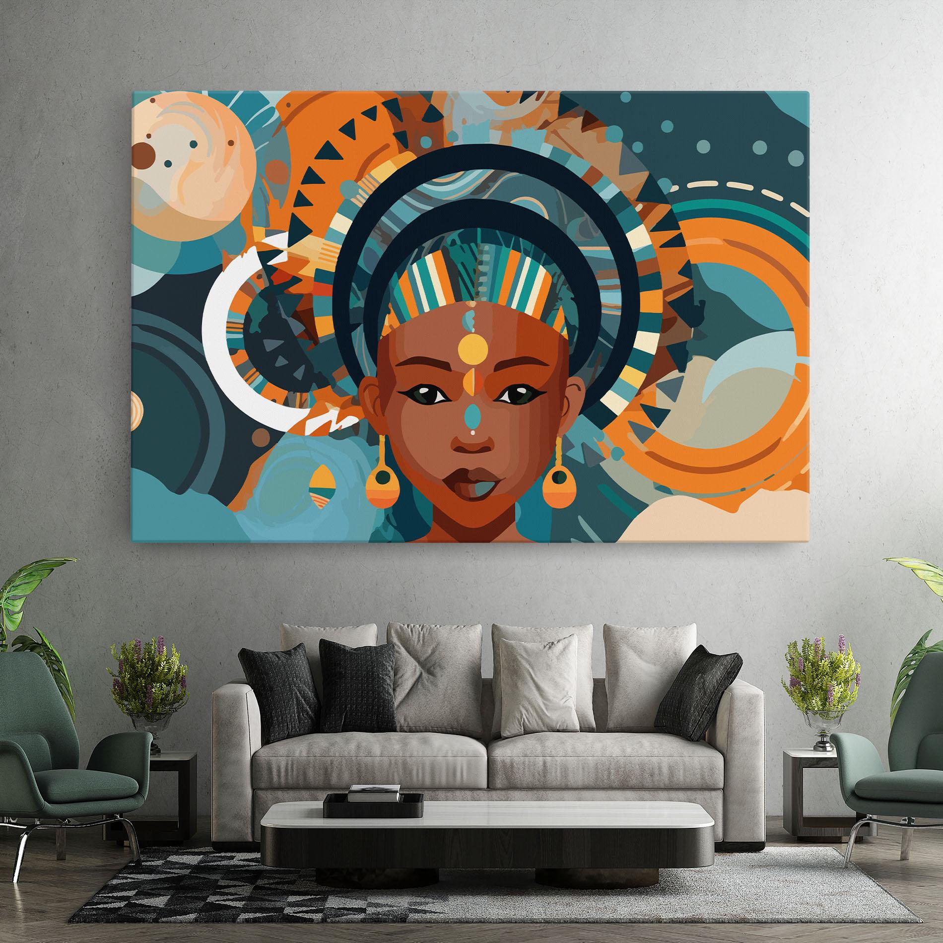 Tablou Canvas African Colorful Child mockup 7