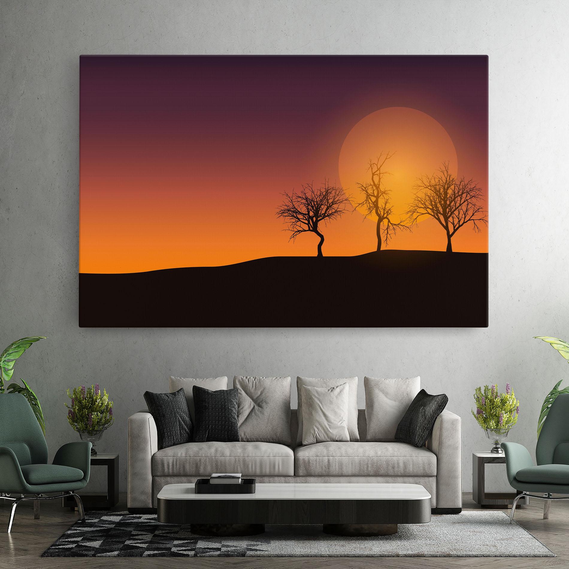 Tablou Canvas African Sunset mockup 7