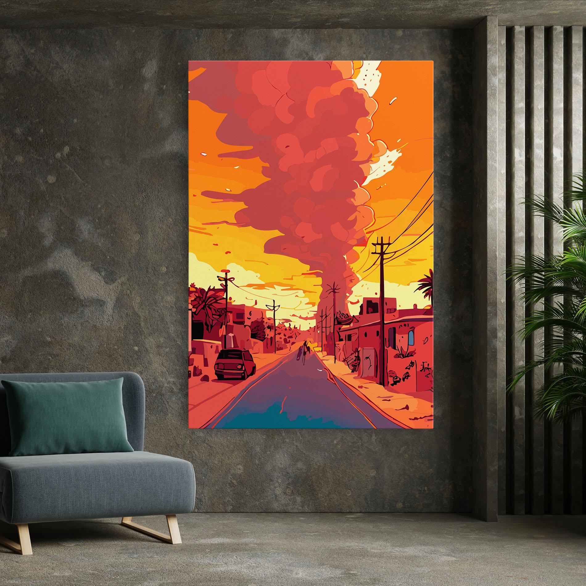 Tablou Canvas African Smoke mockup 7