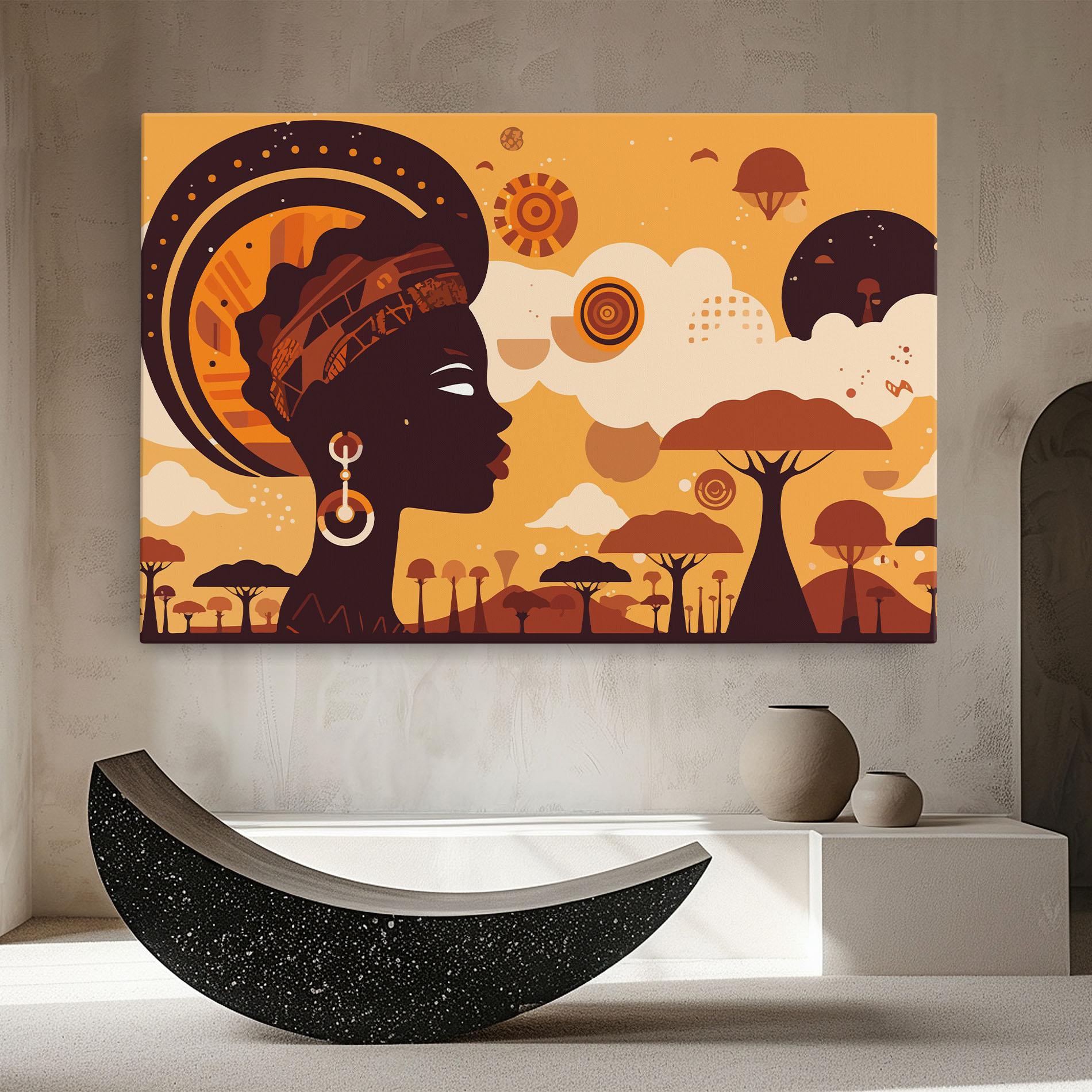 Tablou Canvas African Art mockup 8