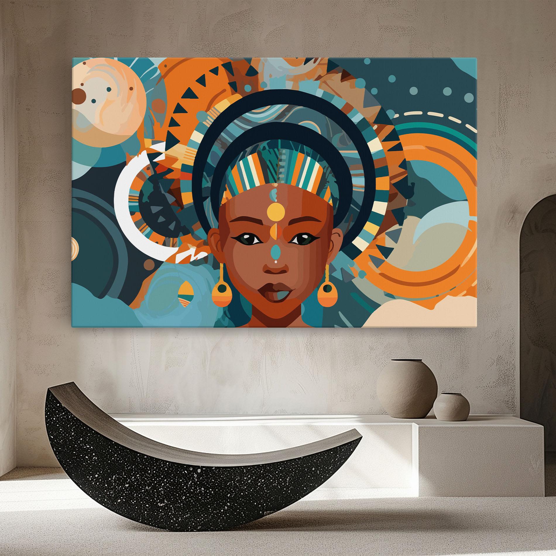 Tablou Canvas African Colorful Child mockup 8