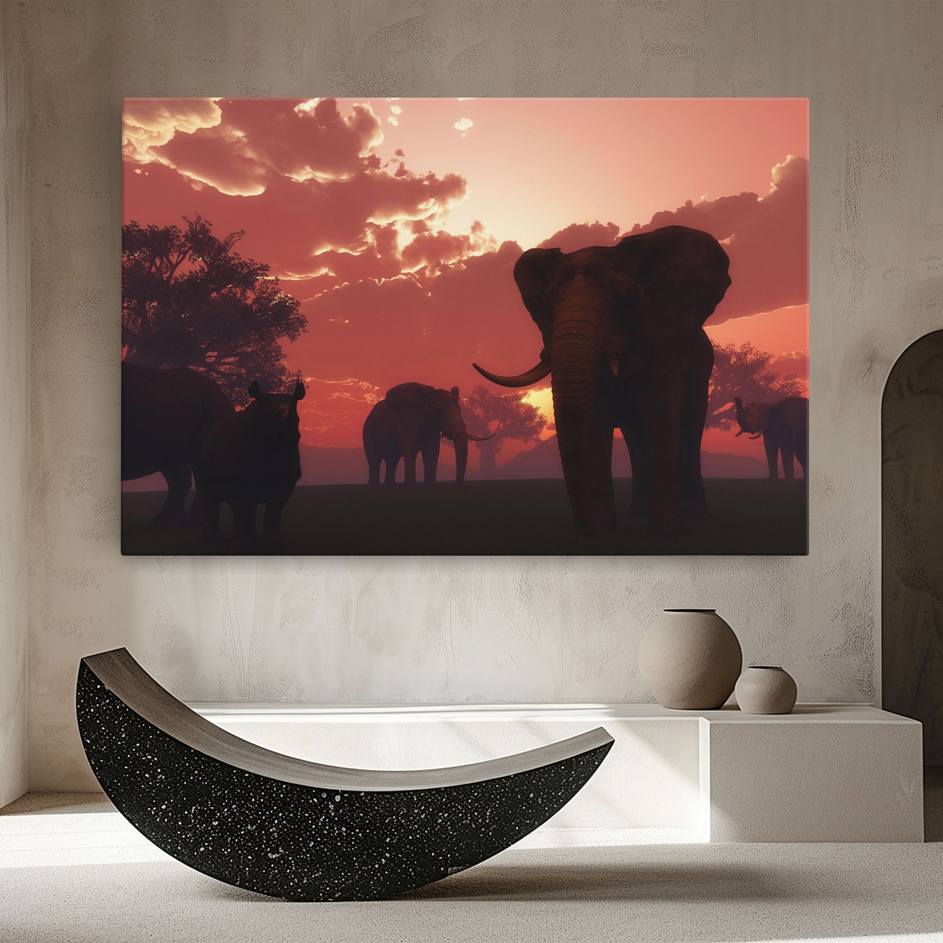 African Elephant View mockup 8