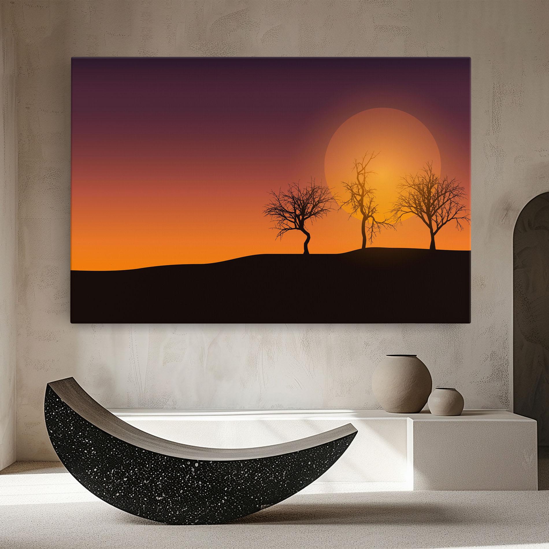 Tablou Canvas African Sunset mockup 8