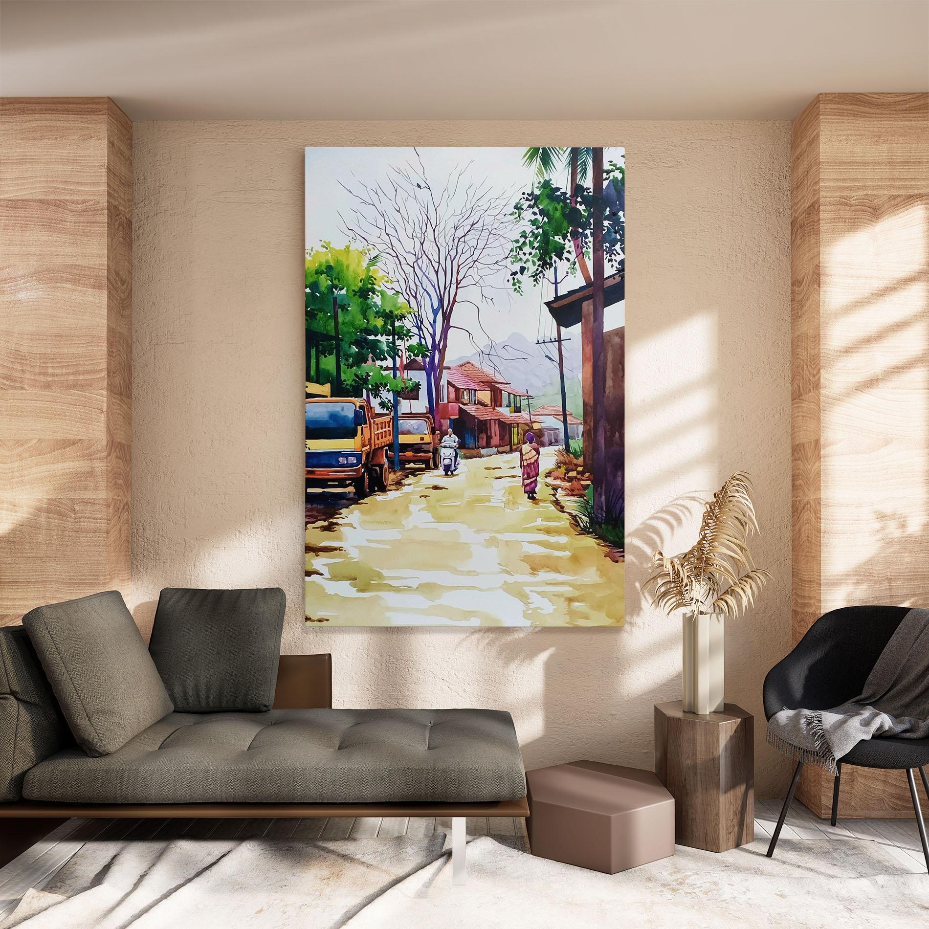 Tablou Canvas African City mockup 8