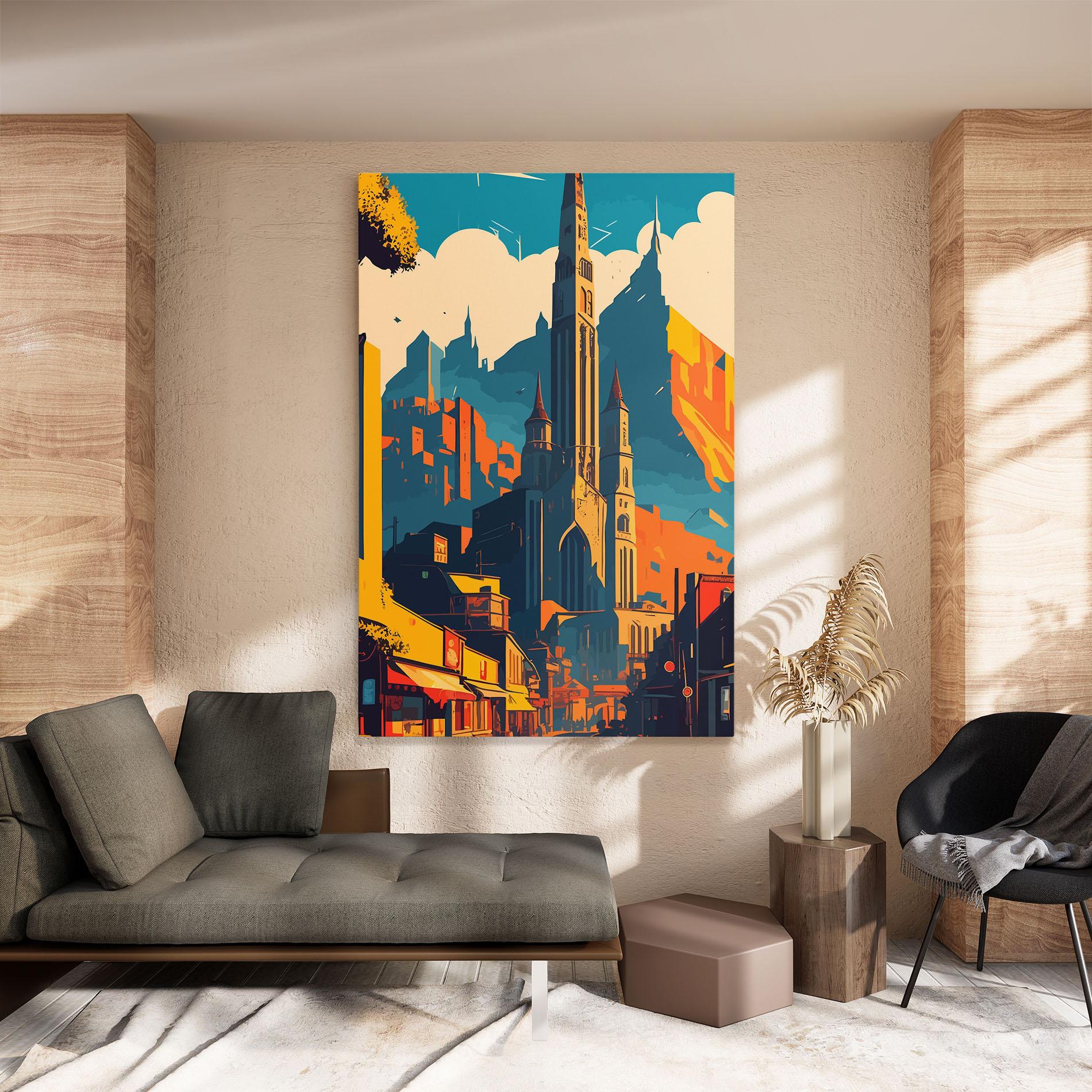 Tablou Canvas African Tower mockup 8