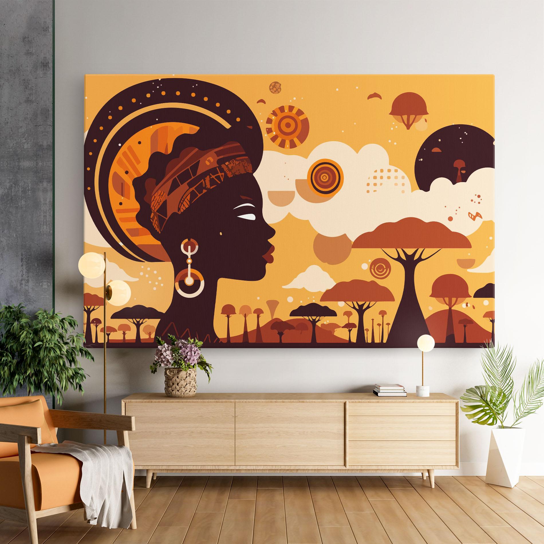 Tablou Canvas African Art mockup 9