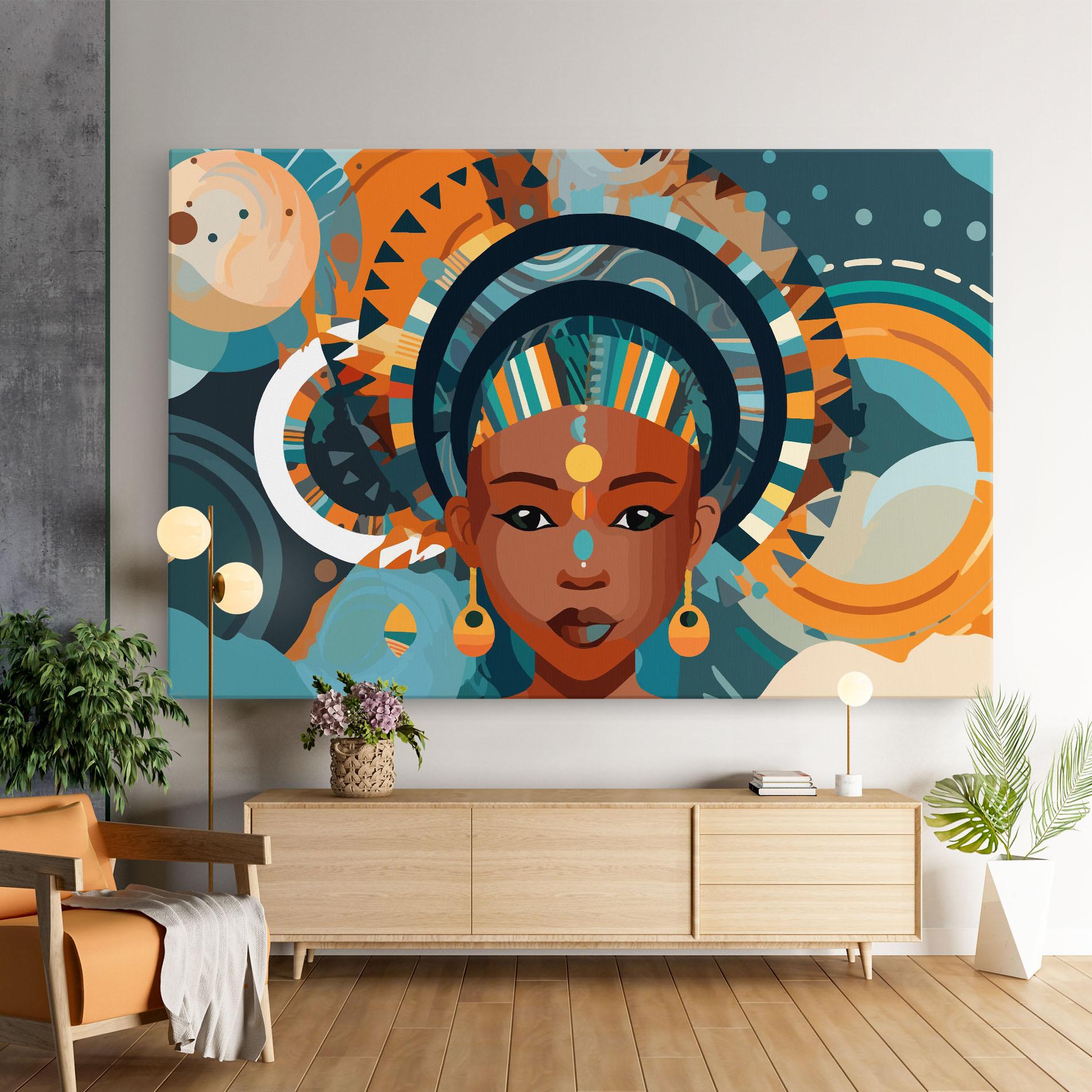 Tablou Canvas African Colorful Child mockup 9