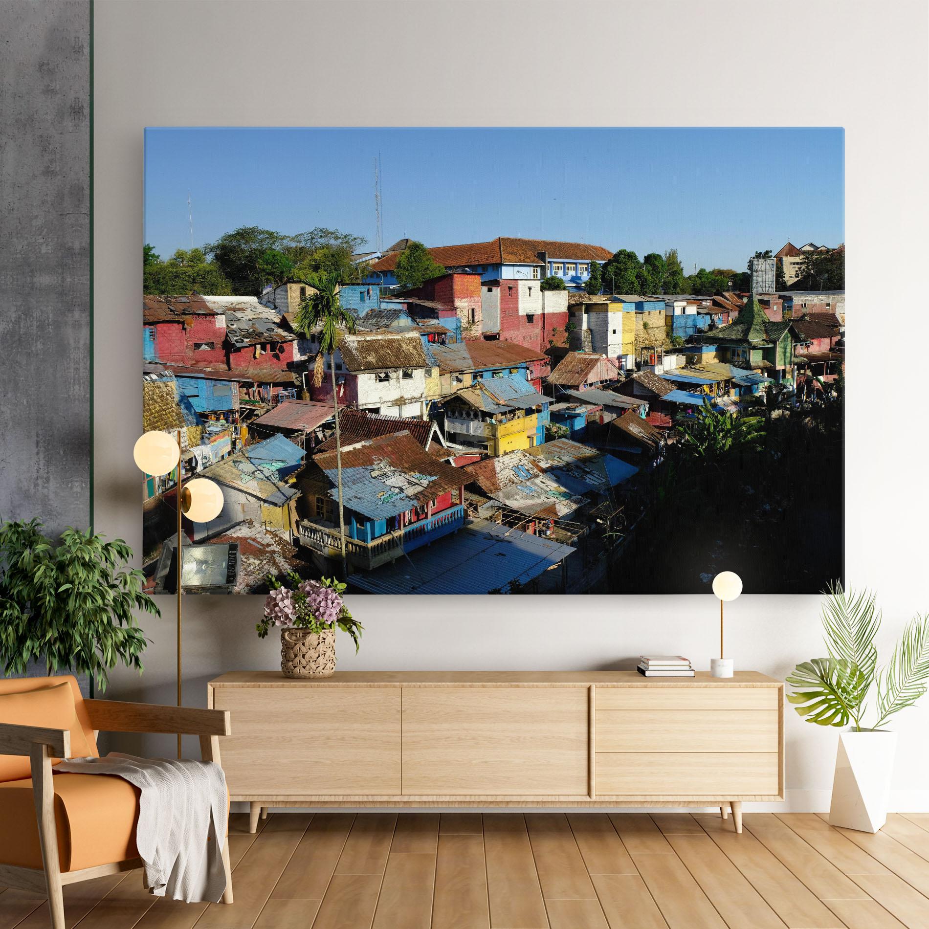 Tablou Canvas Slum Building mockup 9