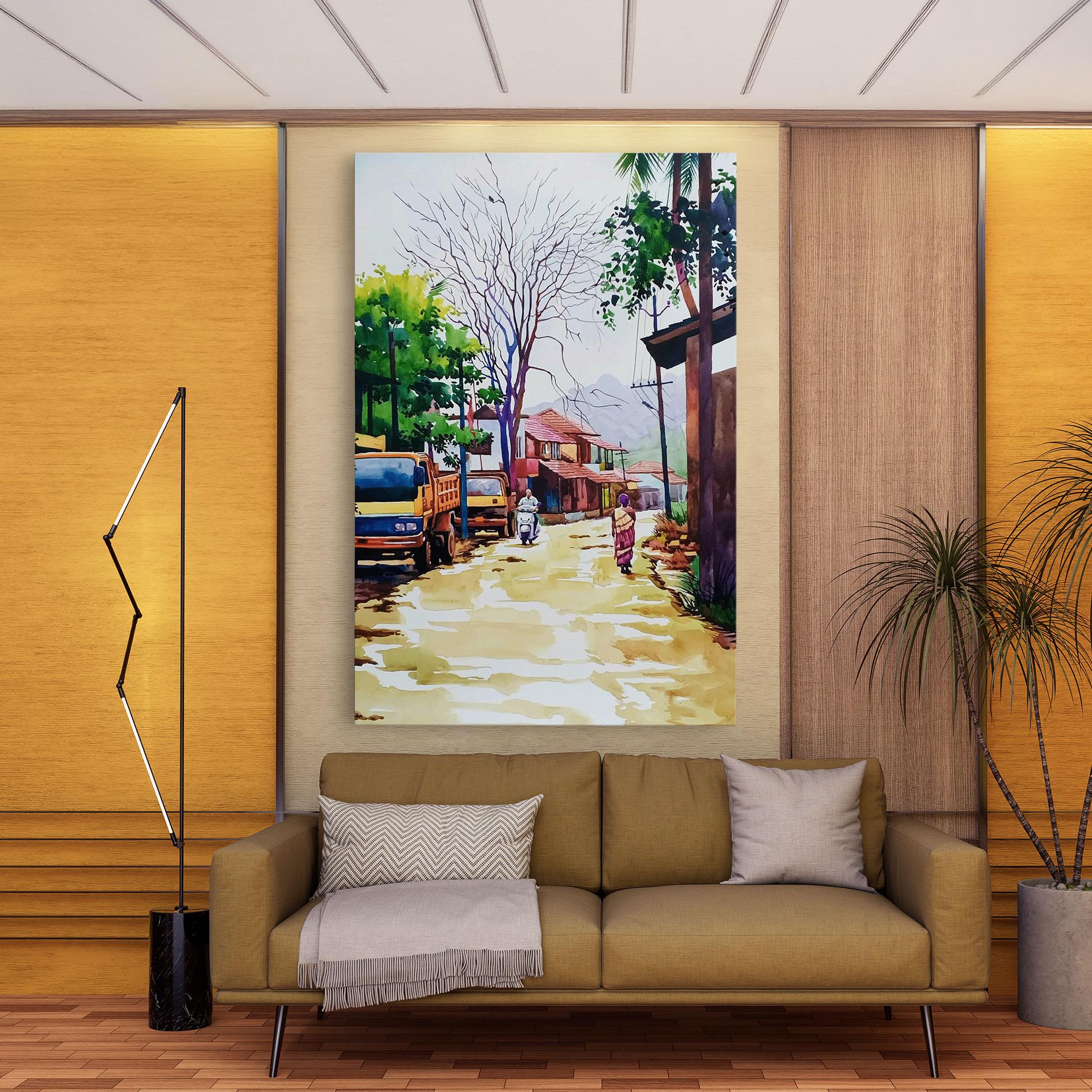 Tablou Canvas African City mockup 9