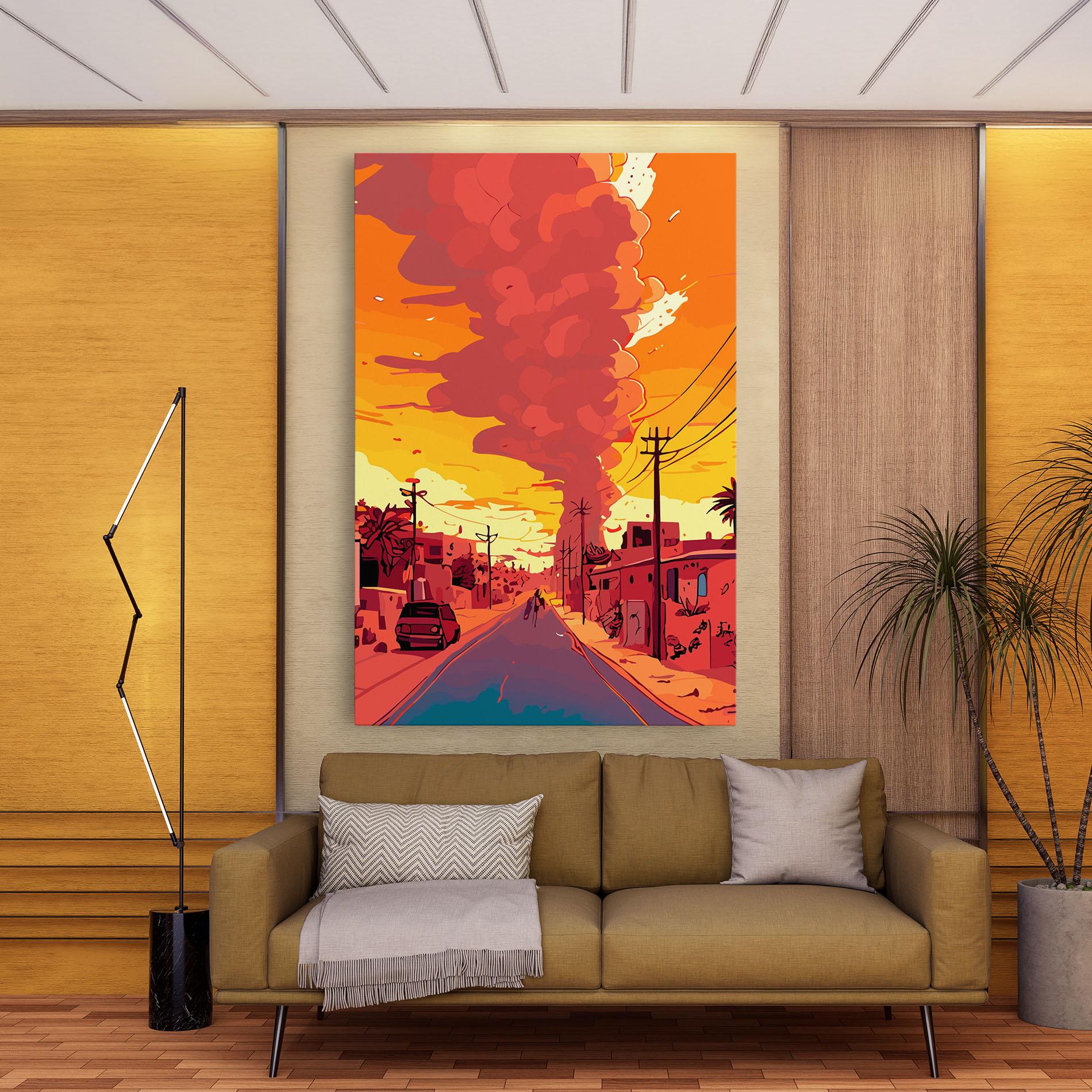 Tablou Canvas African Smoke mockup 9