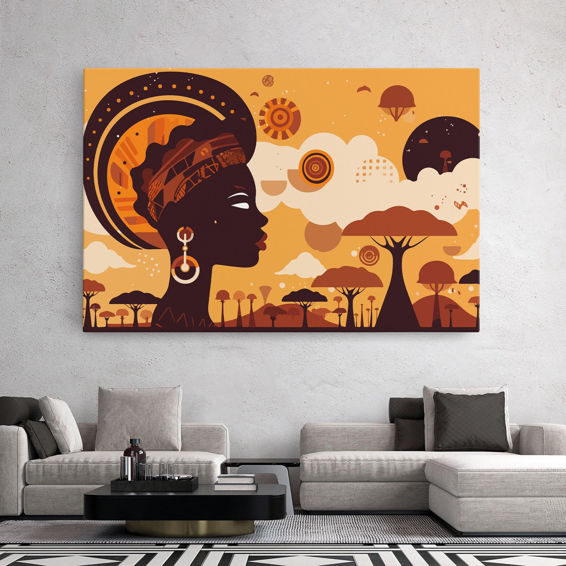 Tablou Canvas African Art mockup 2