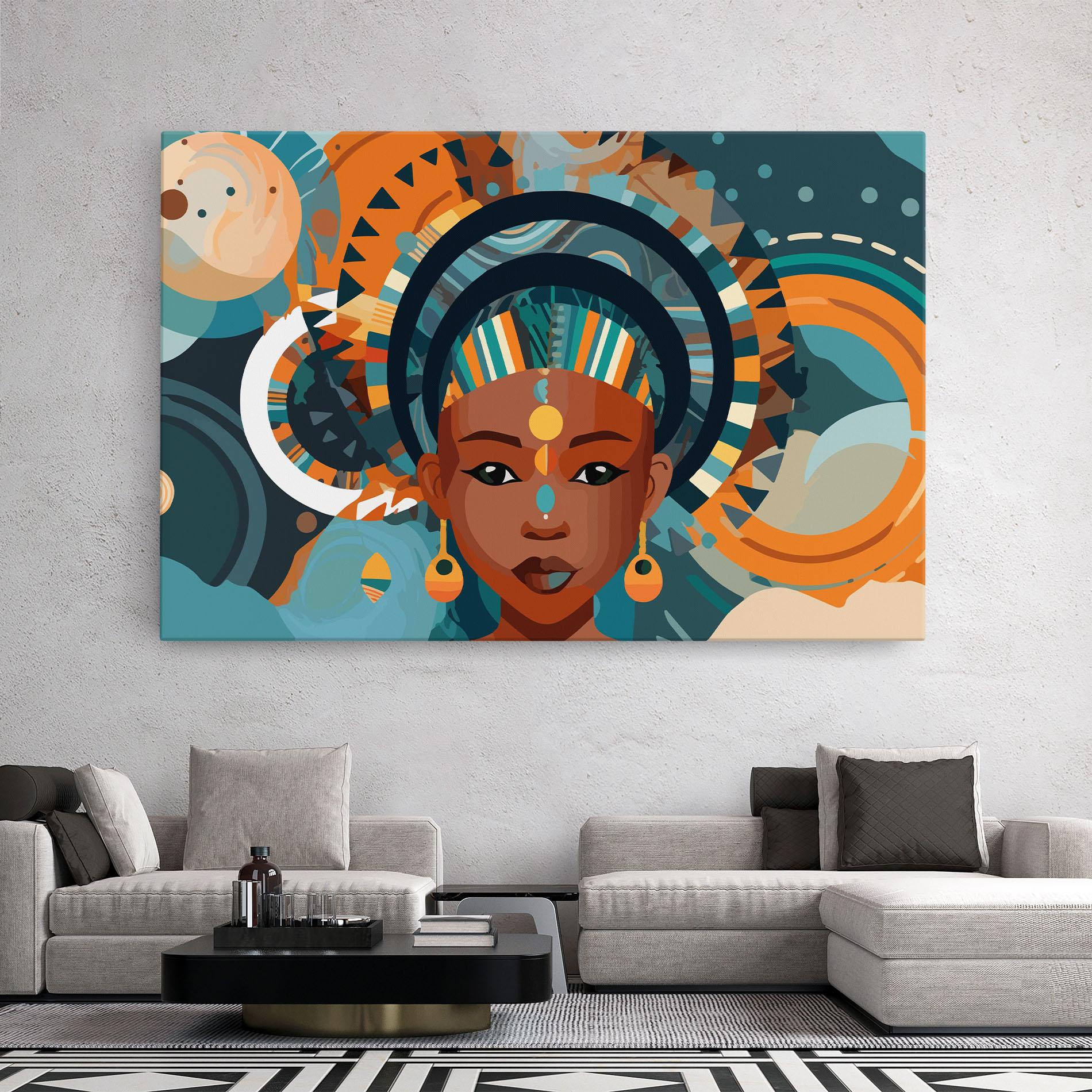 Tablou Canvas African Colorful Child mockup 2