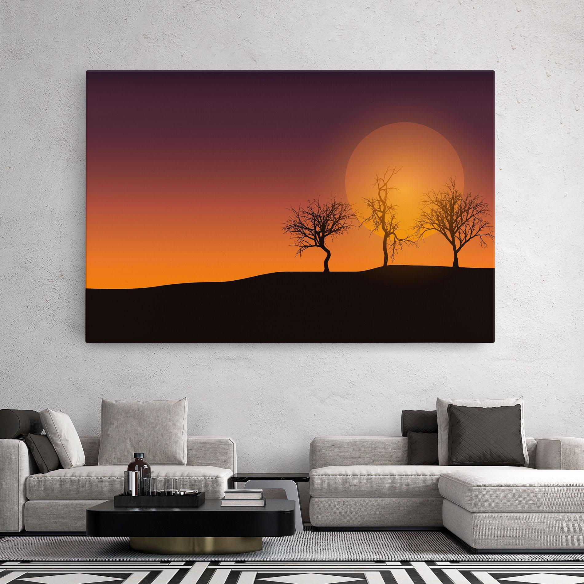 Tablou Canvas African Sunset mockup 2