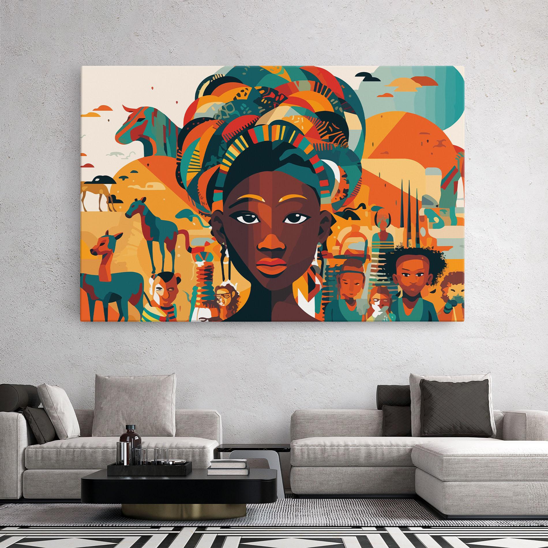 Tablou Canvas Child Africa Art mockup 2