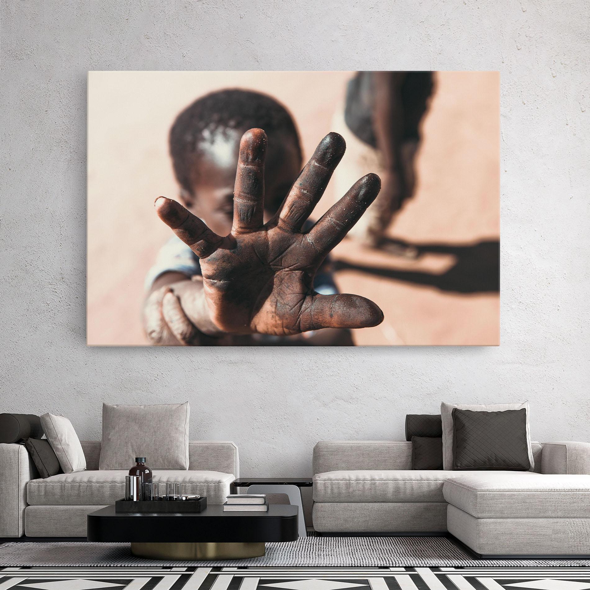 Tablou Canvas Little Dirty Hand mockup 2