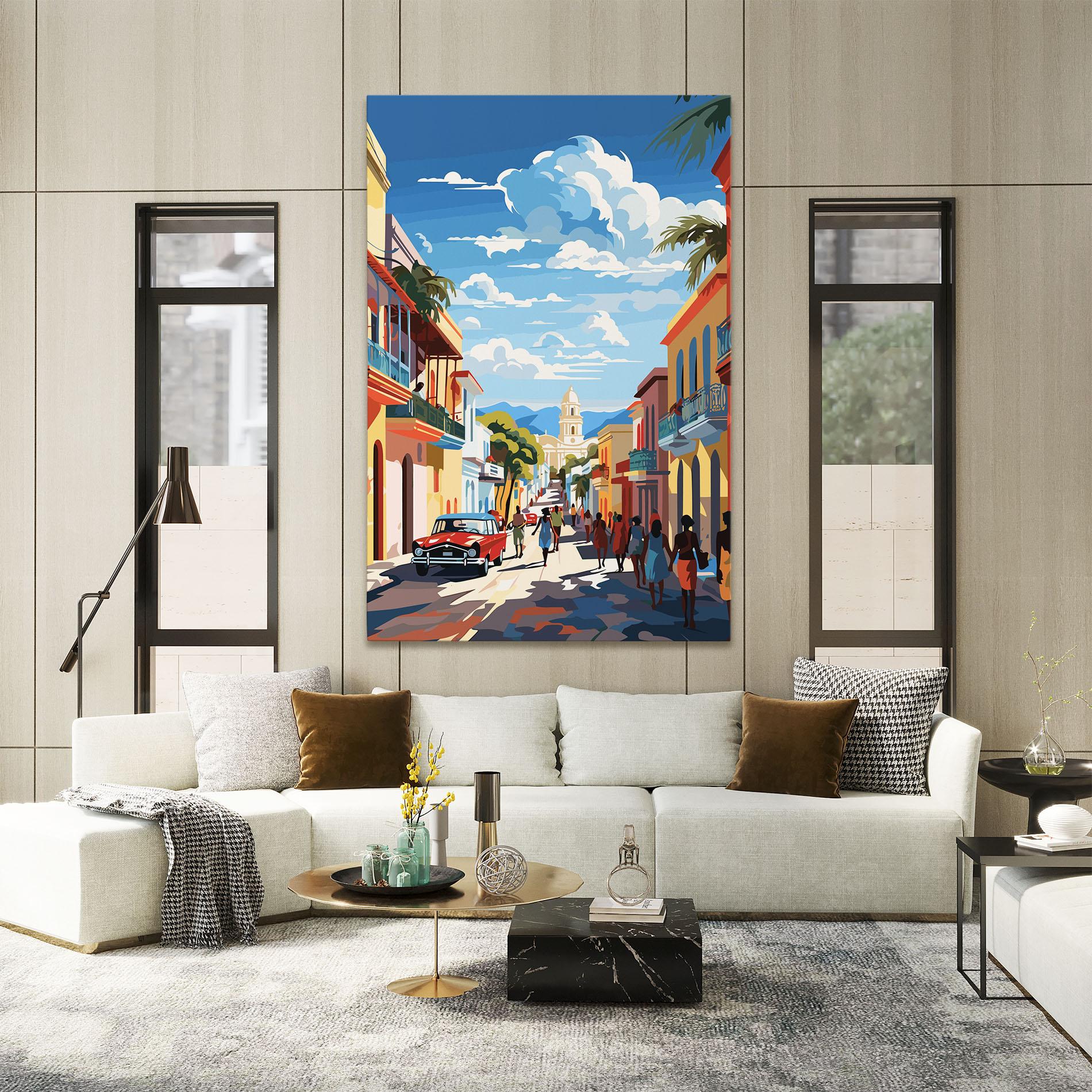 Tablou Canvas African Street mockup 2