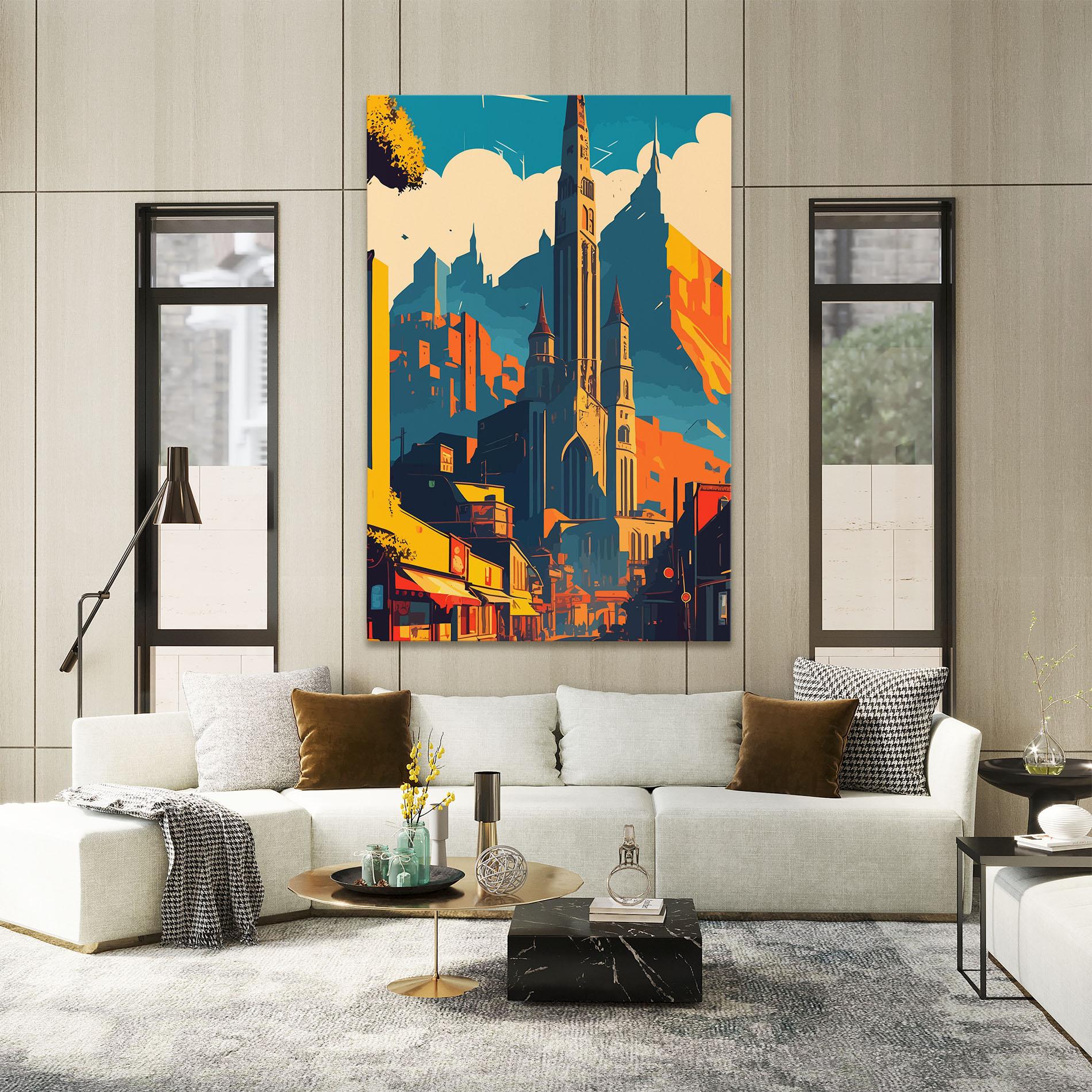 Tablou Canvas African Tower mockup 2