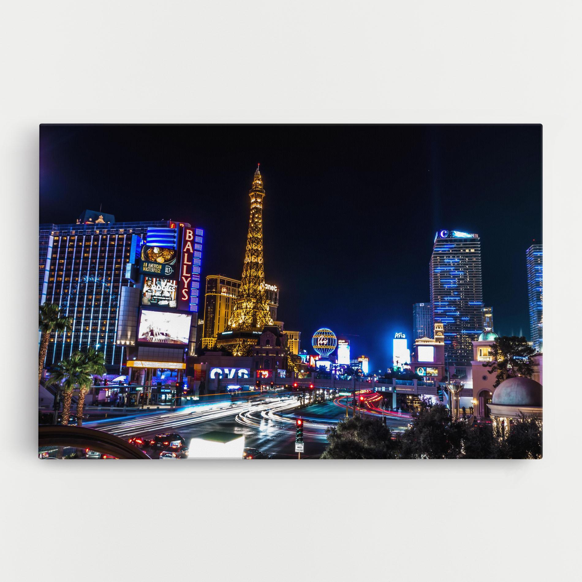 Tablou Canvas Las Vegas Night mockup 0