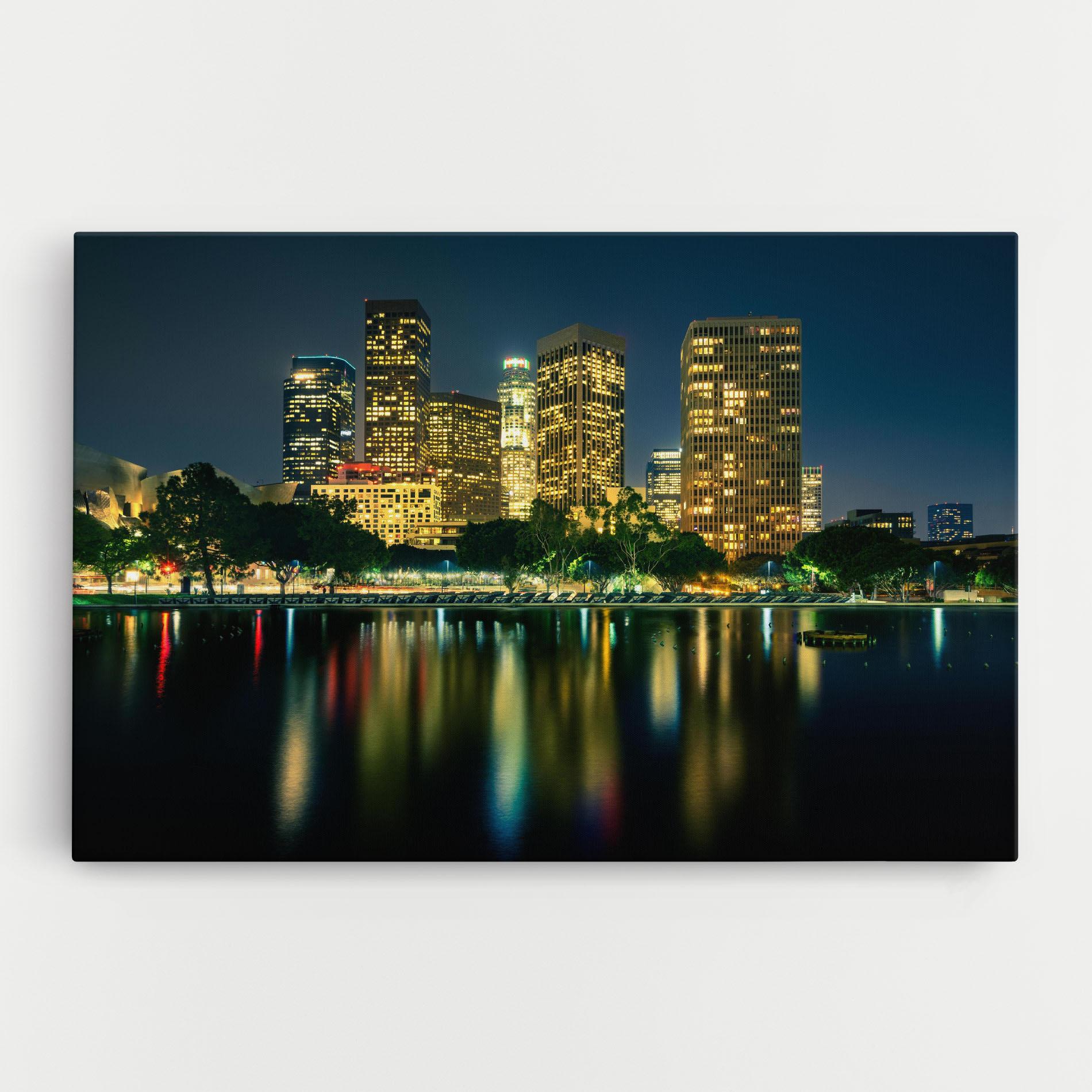 Tablou Canvas Los Angeles Night mockup 0