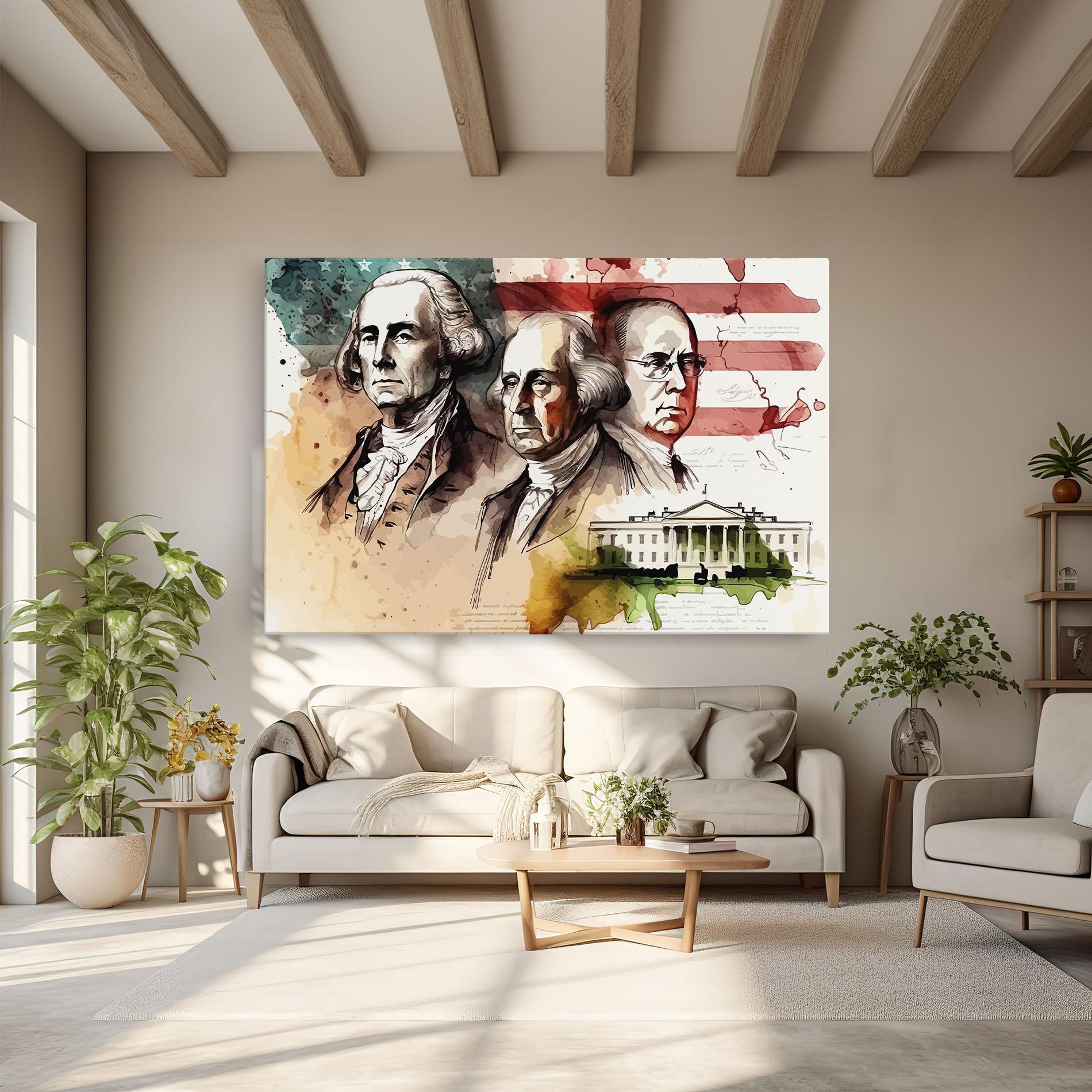 Tablou Canvas American Art Flag mockup 6