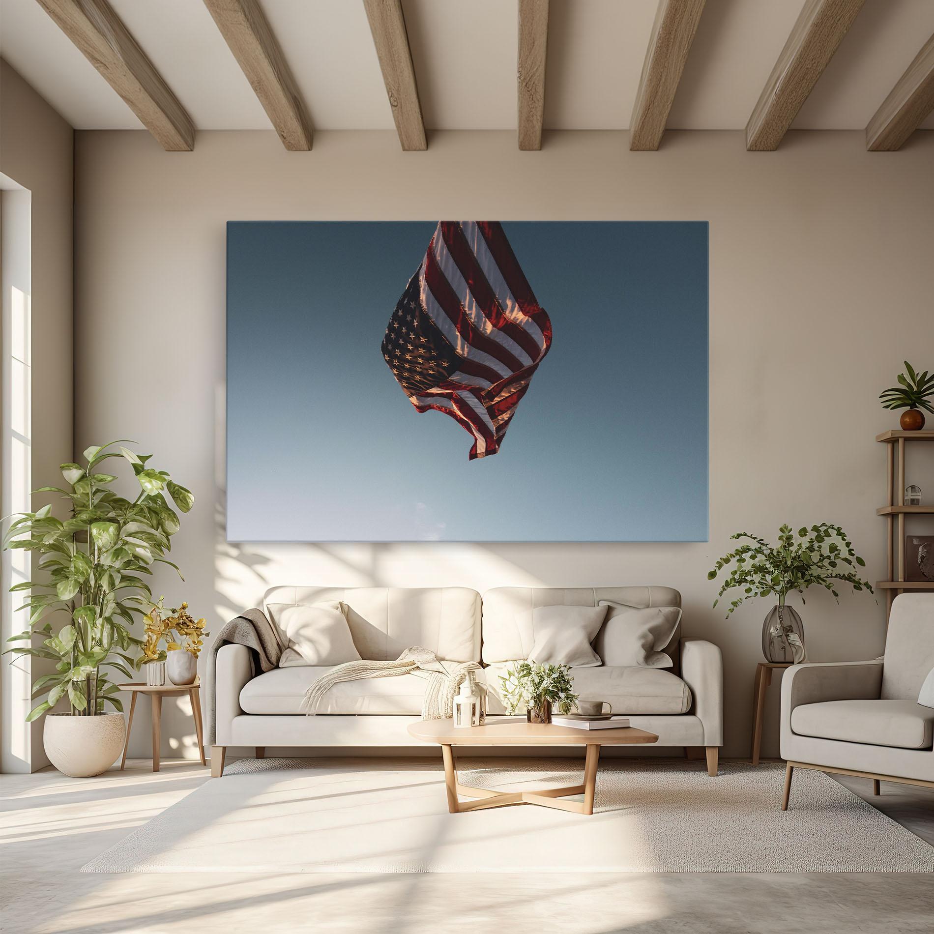 Tablou Canvas Usa Flag mockup 6