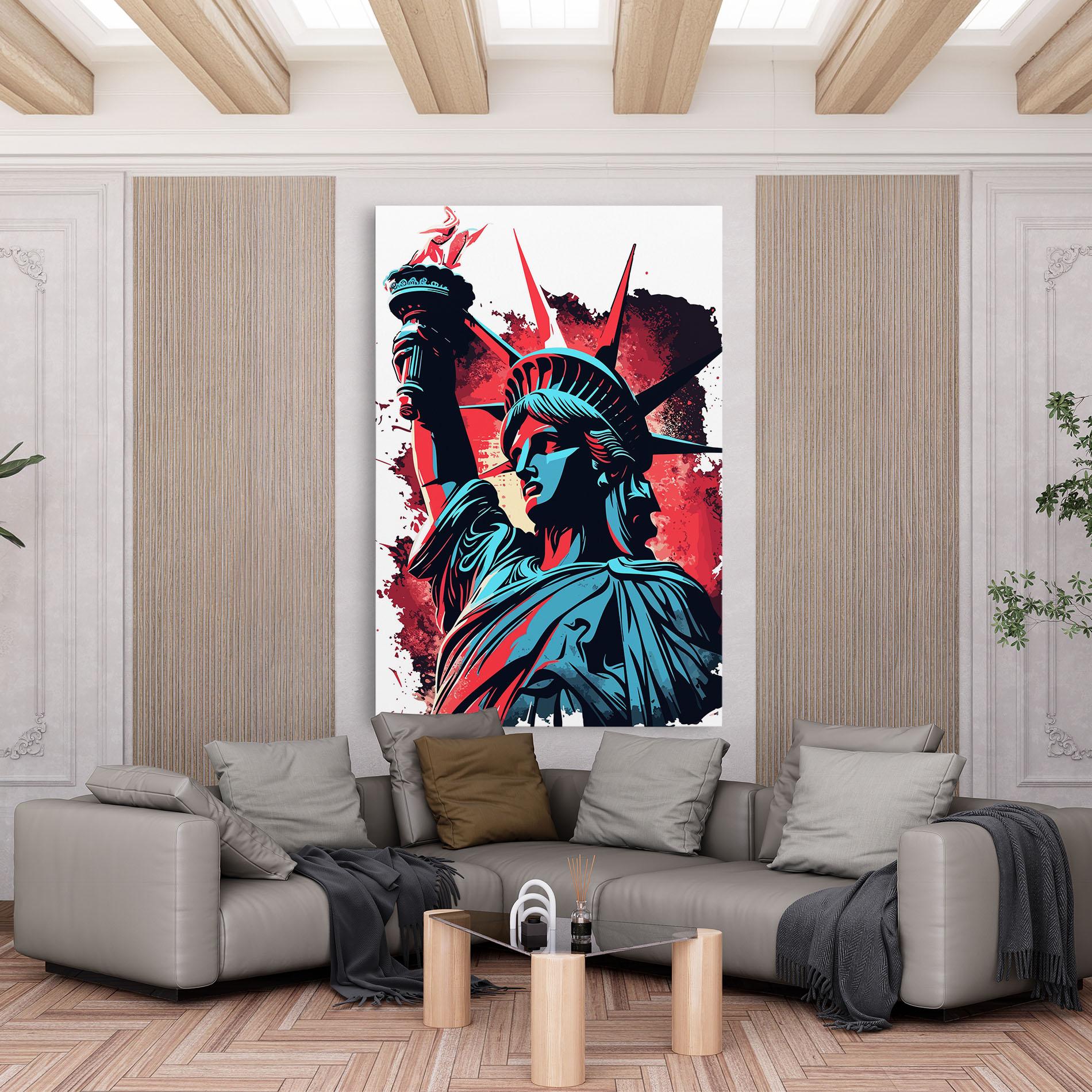 Tablou Canvas Liberty Statue Art mockup 6