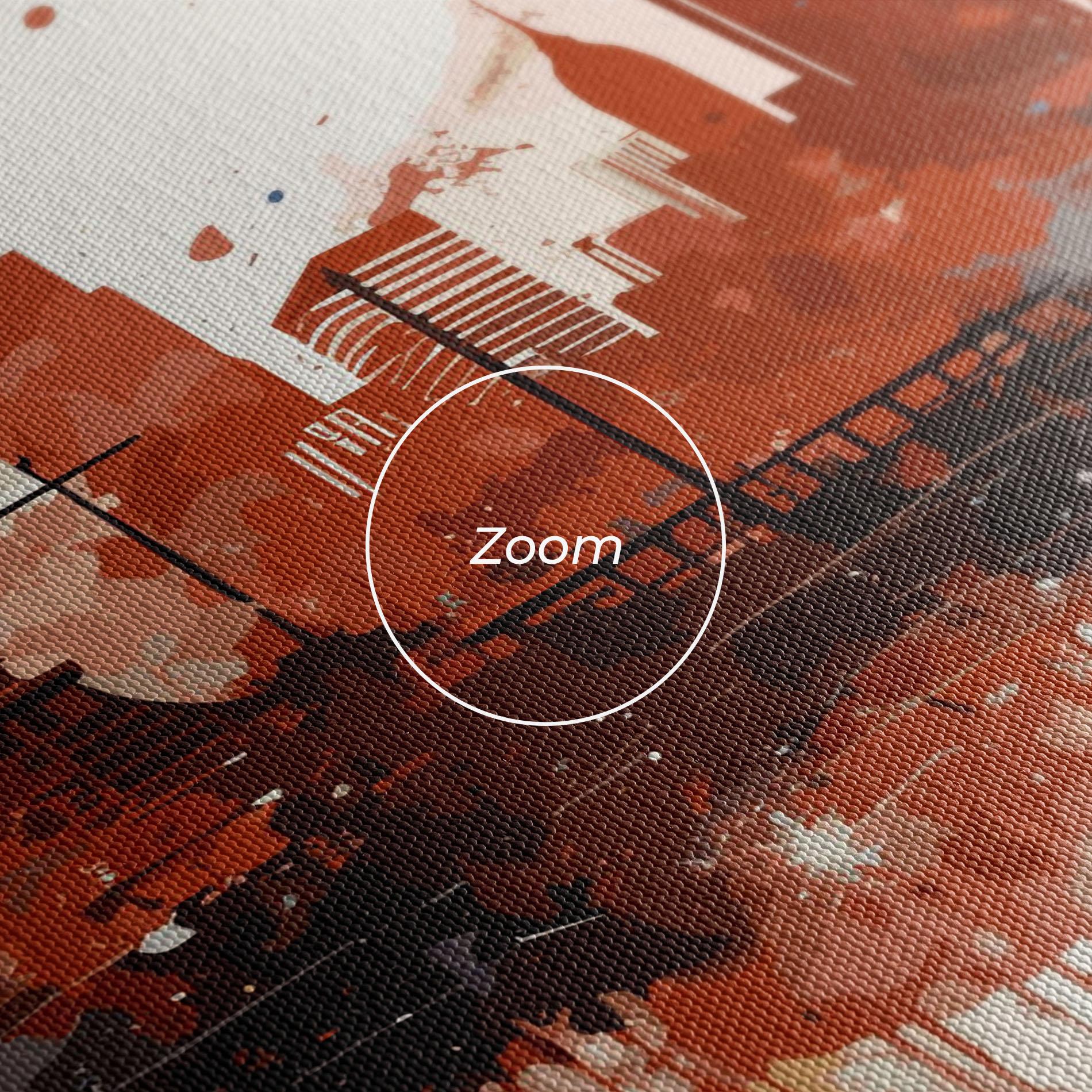 Tablou Canvas Red Blue Liberty Statue mockup 3