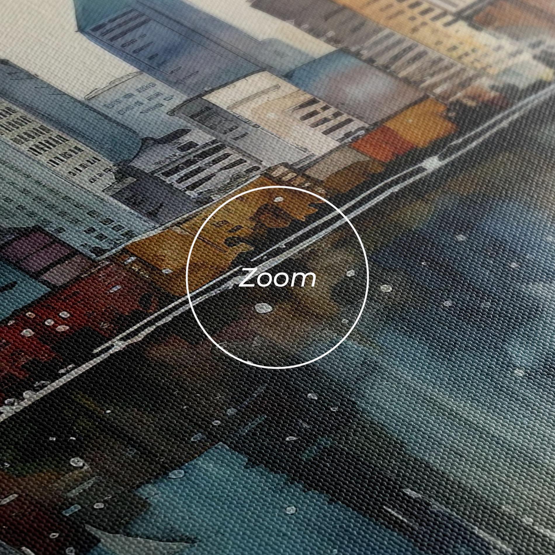 Tablou Canvas Watercolor City Skyline mockup 3