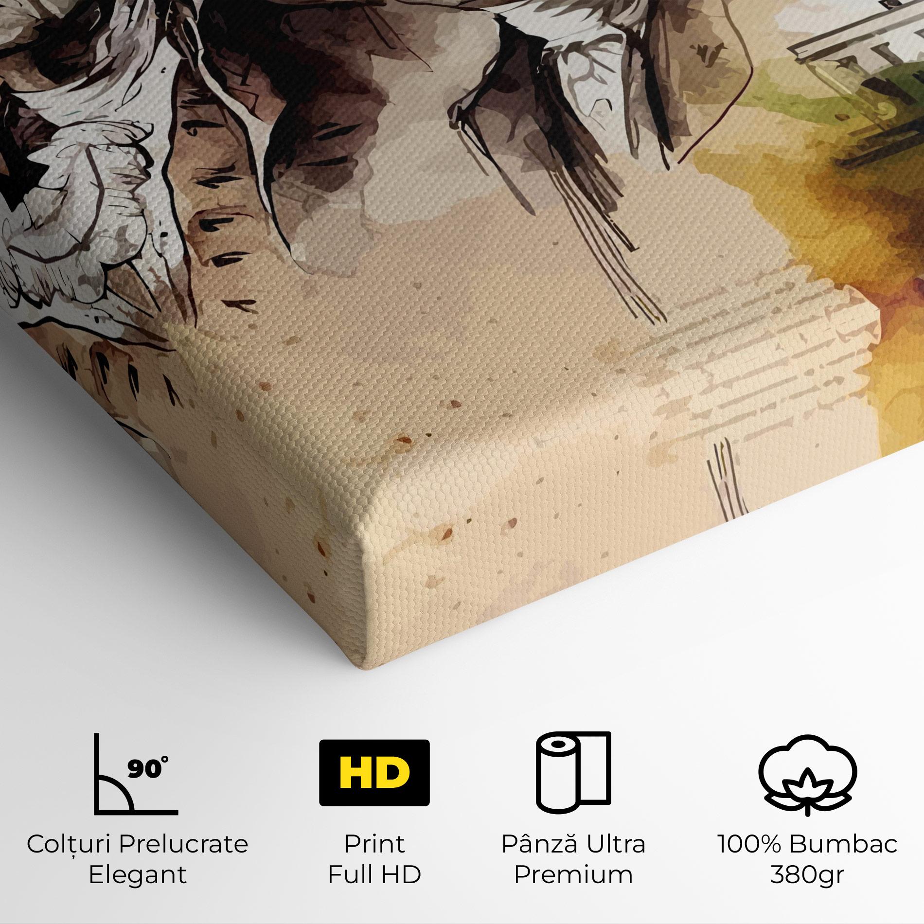 Tablou Canvas American Art Flag mockup 4