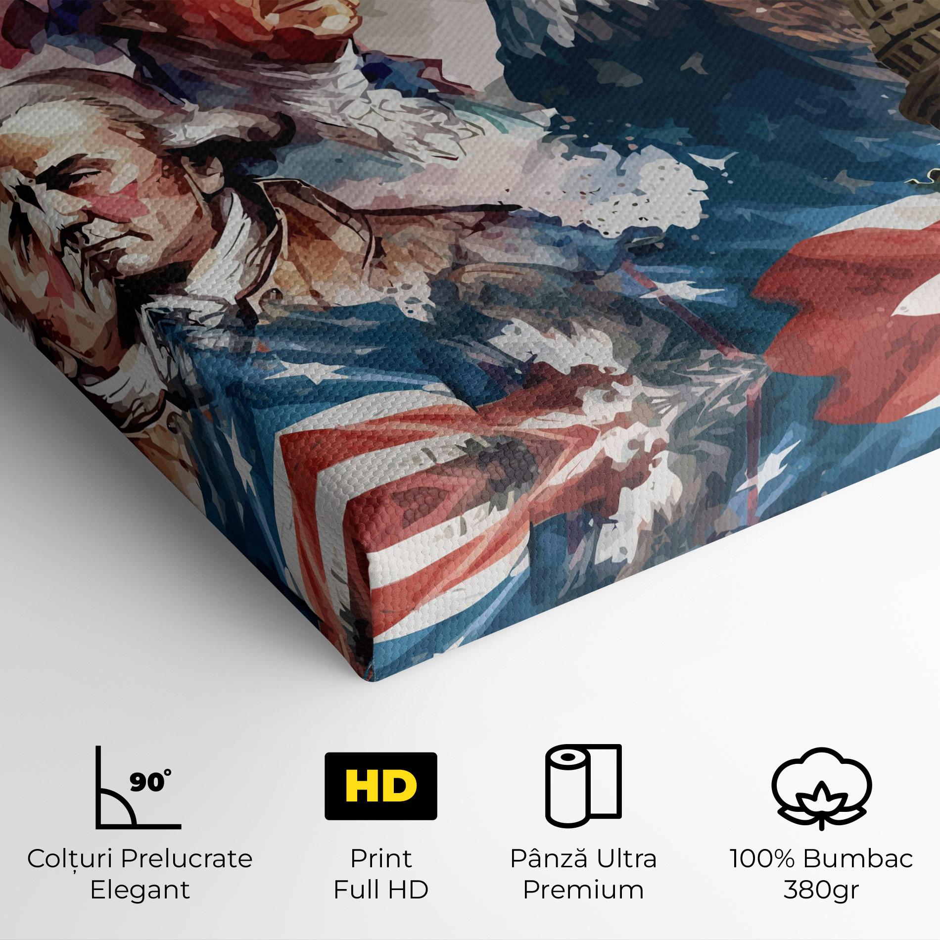 Tablou Canvas American Flag Art mockup 4